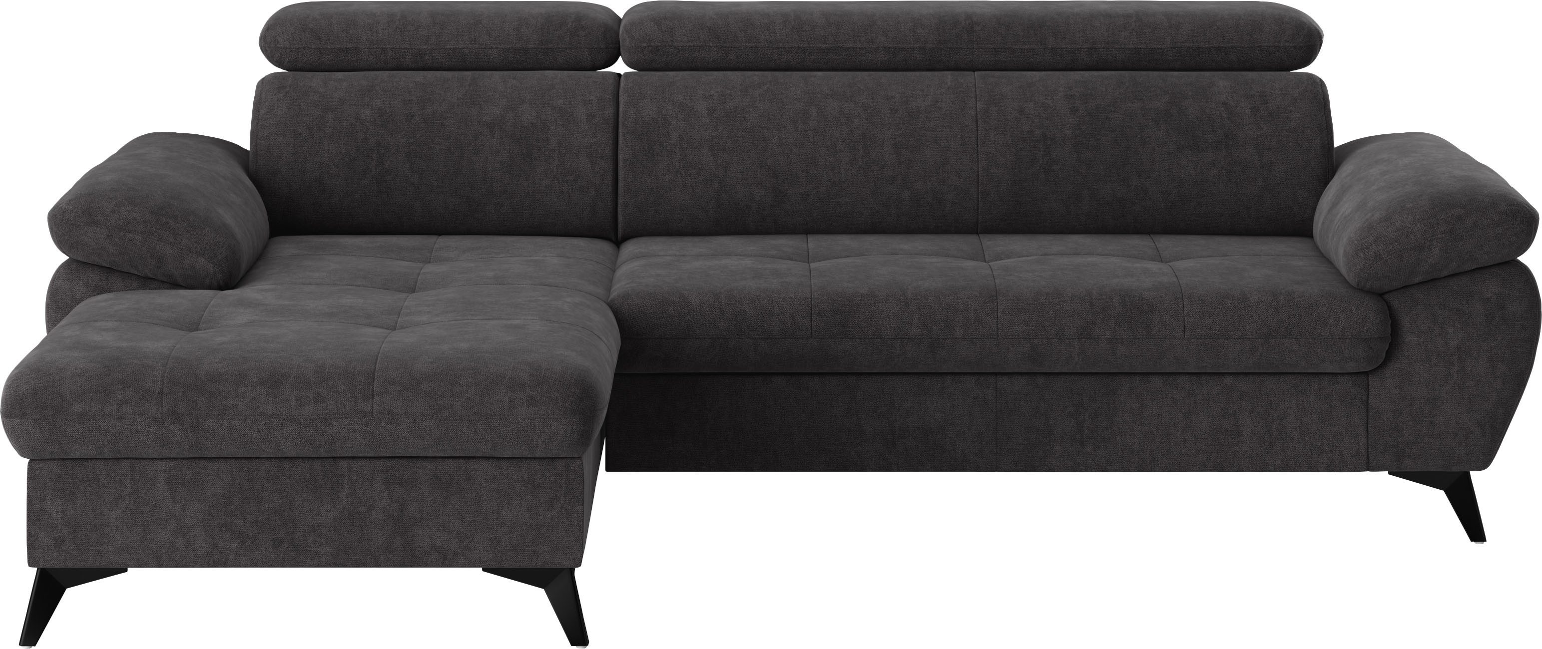 COTTA Ecksofa Hudson L-Form, mit Kopfteilverstellung, günstig online kaufen
