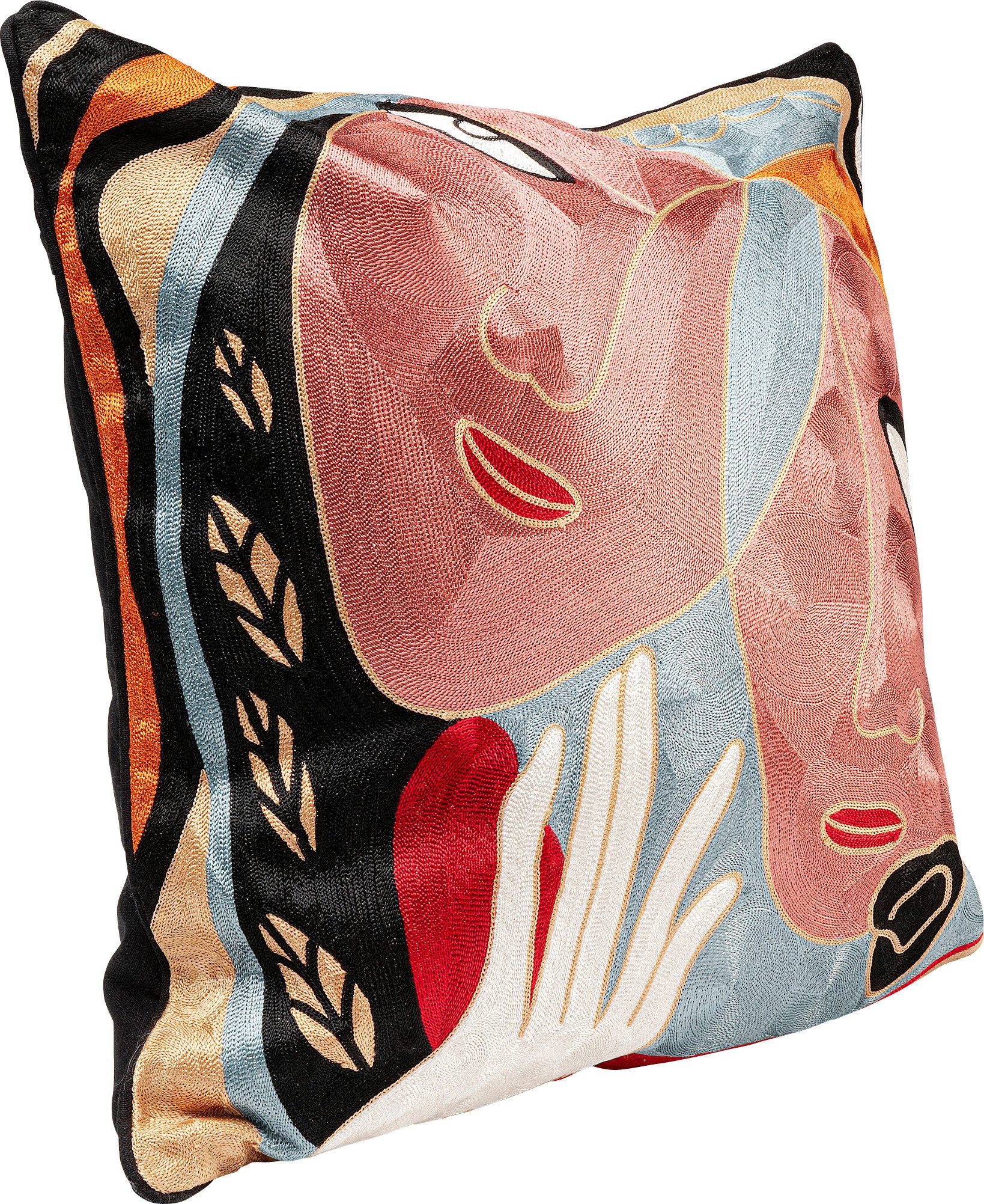 Kare Design Dekokissen Art Line Two Face, Kissenhülle mit Füllung, 50x50 cm, stützt Kopf und Nacken angenehm und sorgt für erholsamen Schlaf