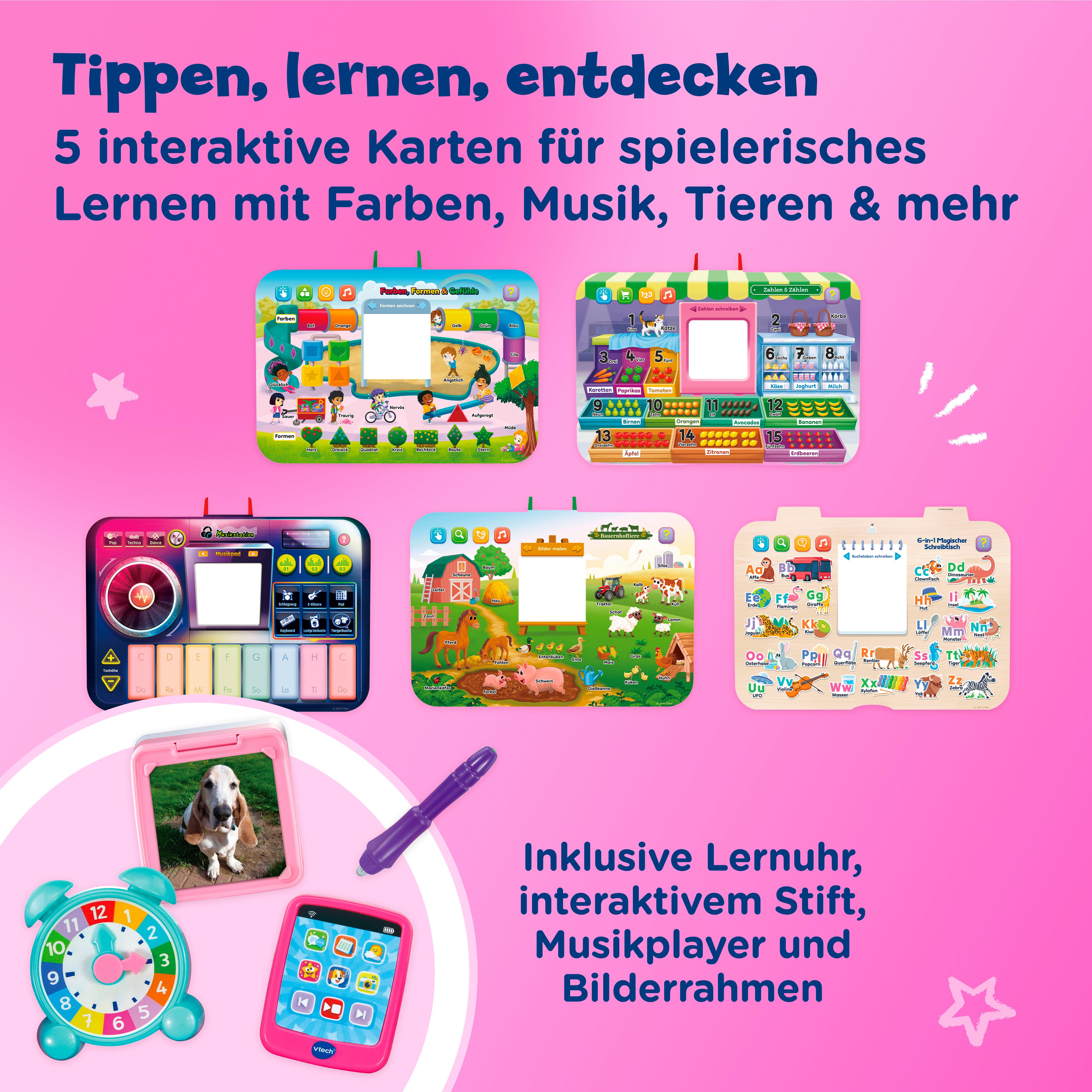Vtech® Spieltisch 6-in-1 Magischer Schreibtisch, mit Licht und Sound