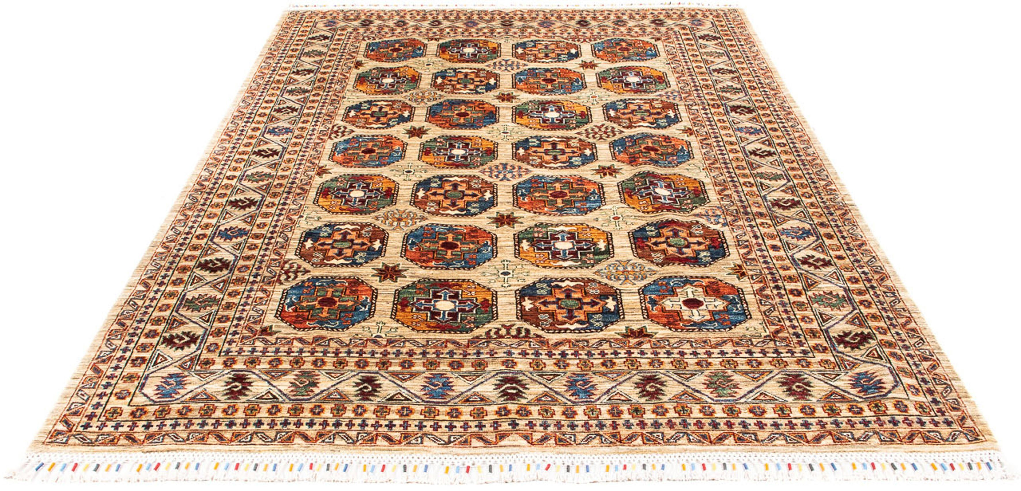 Orientteppich Ziegler - Ariana - 247 x 175 cm - beige, morgenland, rechteckig, Höhe: 6 mm, Wohnzimmer, Handgeknüpft, Einzelstück mit Zertifikat | Kurzflor-Teppiche