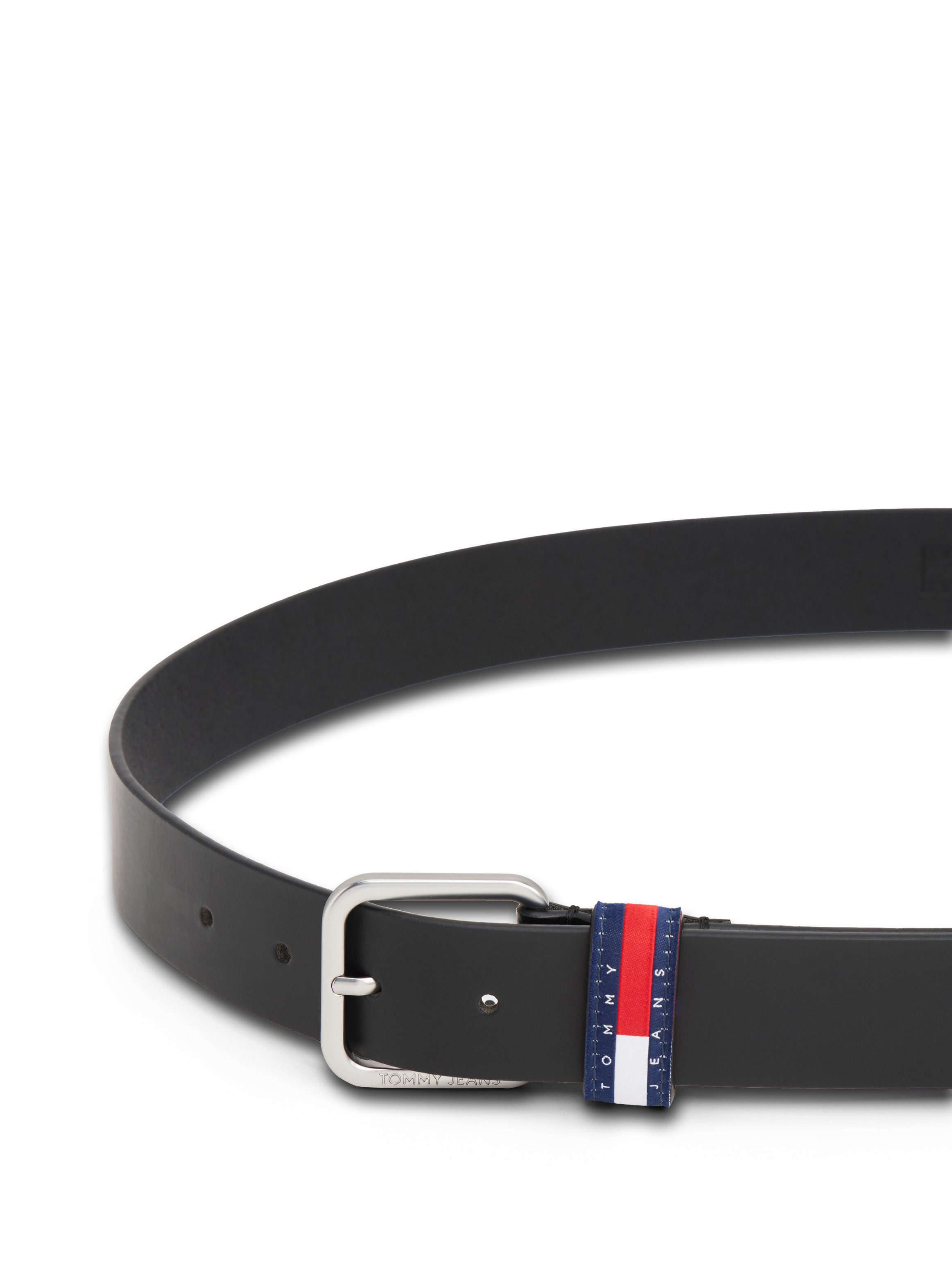 Tommy Jeans Ledergürtel TJM RYAN 3.5 cm breit mit Logo auf Gürtelschlaufe