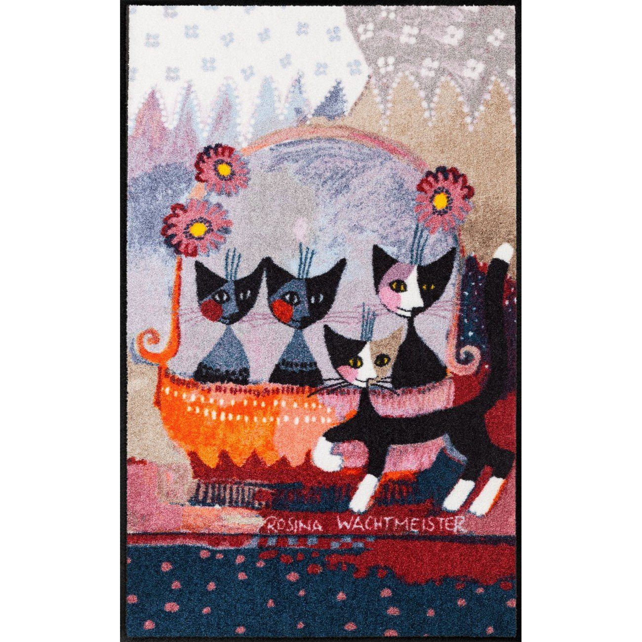 Läufer Fußmatte 75 x 120 cm Rosina Wachtmeister La Mia Famiglia mehrfarbig