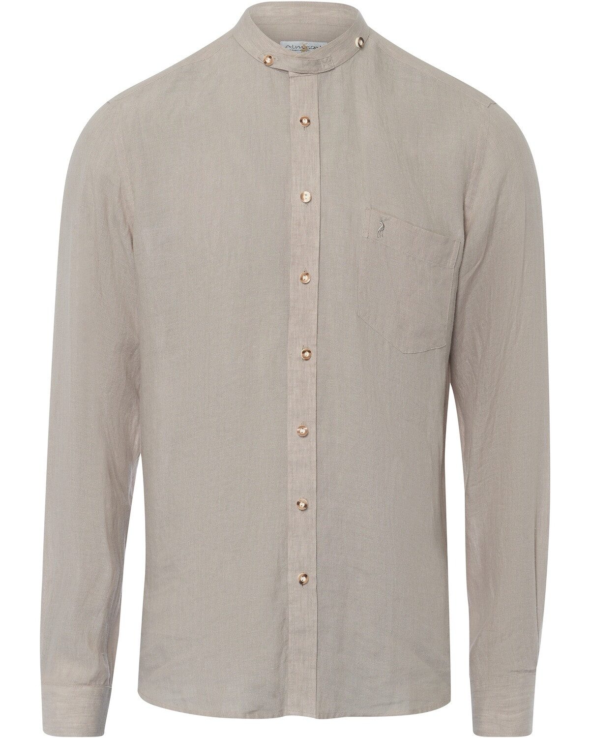 Almsach Trachtenhemd Slim Fit Leinenhemd günstig online kaufen