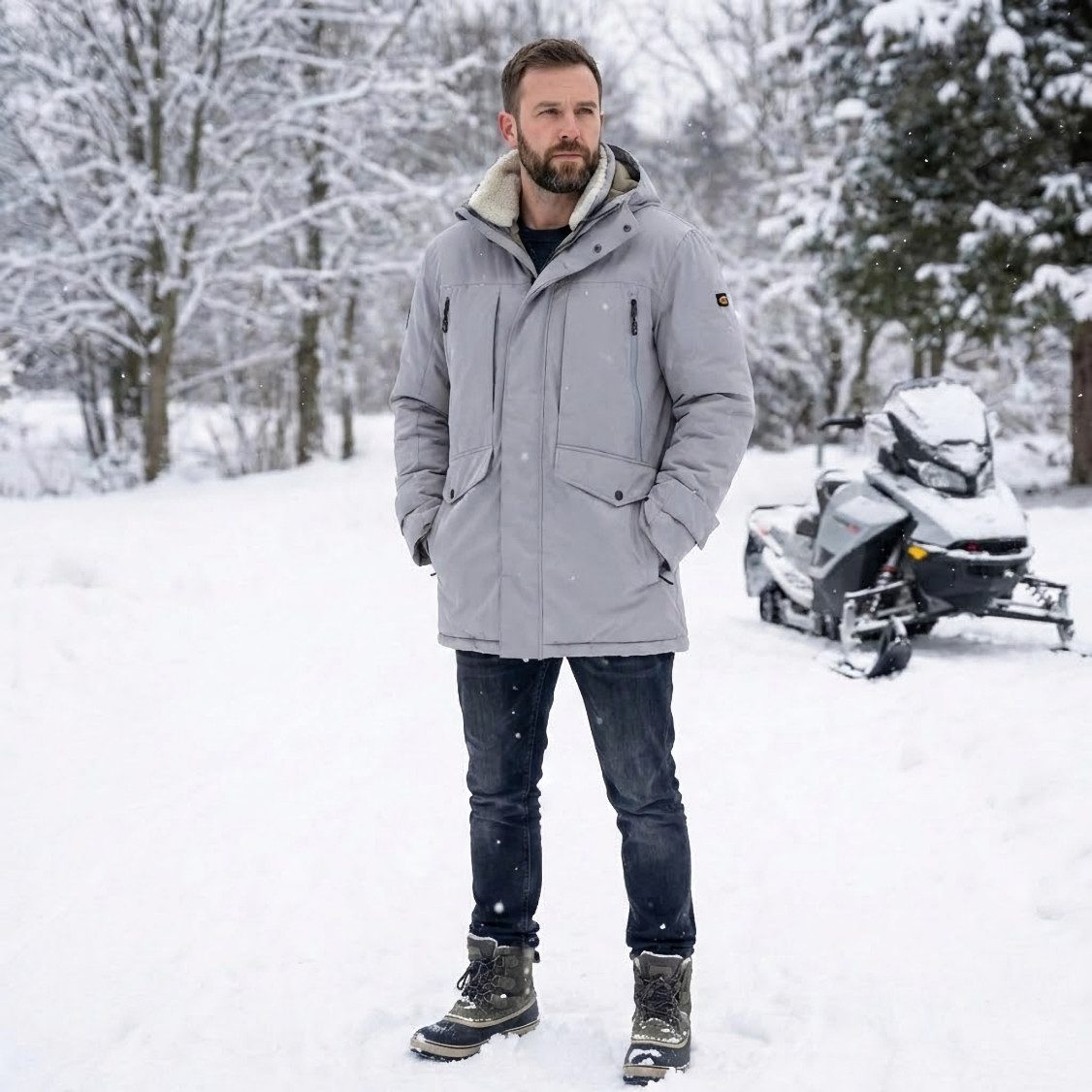 camel active Outdoorjacke Functional Travel Wear Gr.50 Abnehmbare Kapuze