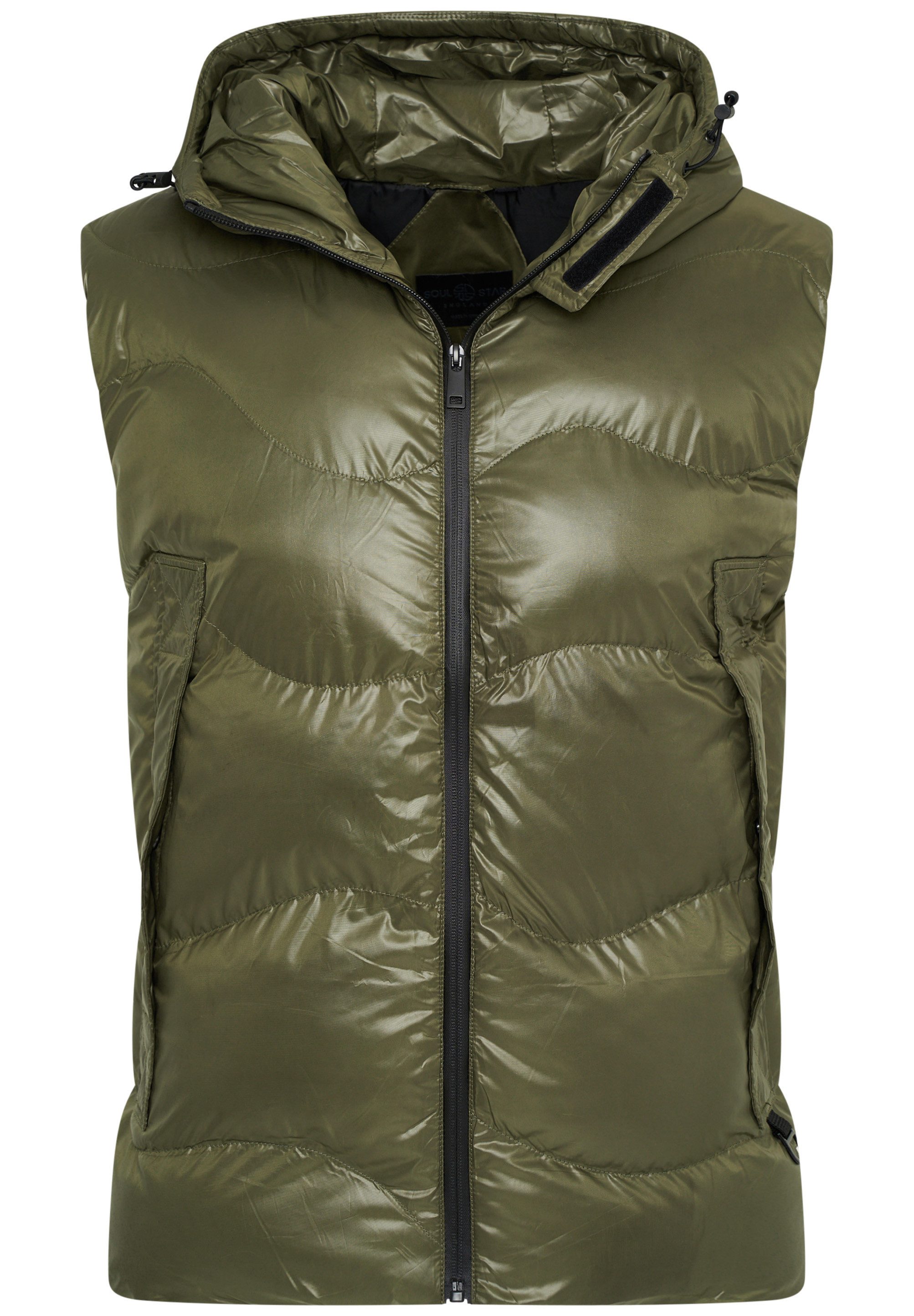 SOULSTAR Steppweste S2CHOWD Herren Pufferweste mit Kapuze Winterweste Outdo günstig online kaufen