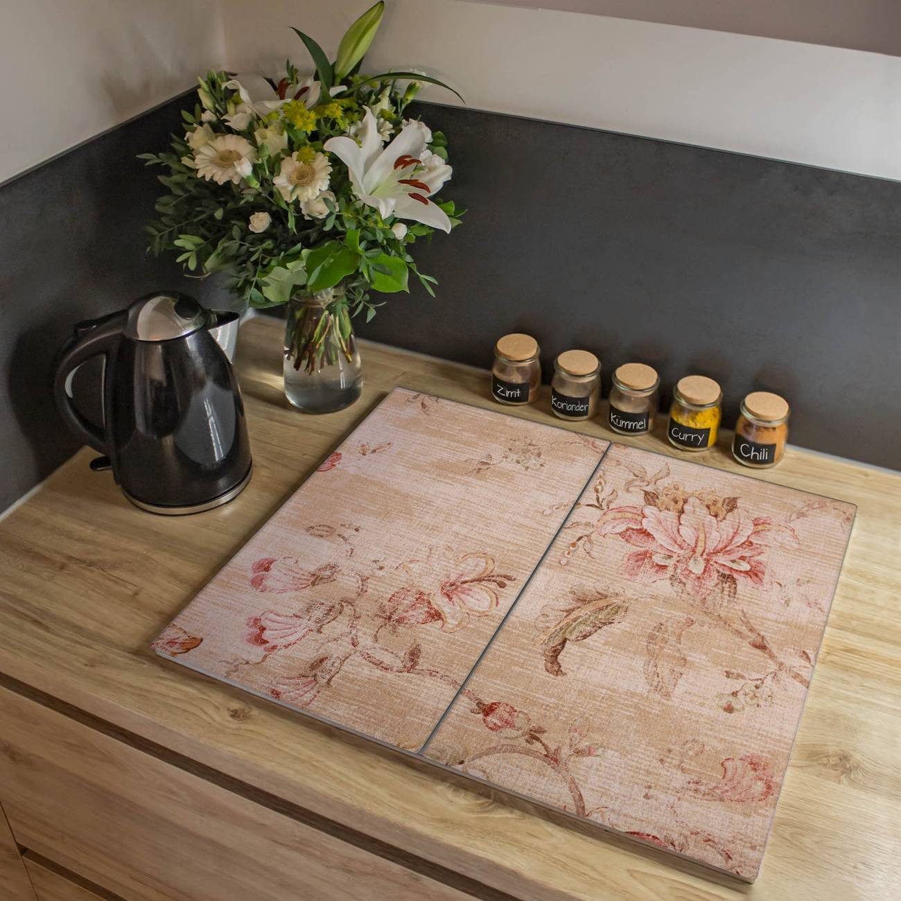 Herd-Abdeckplatte Glas Verschwindend