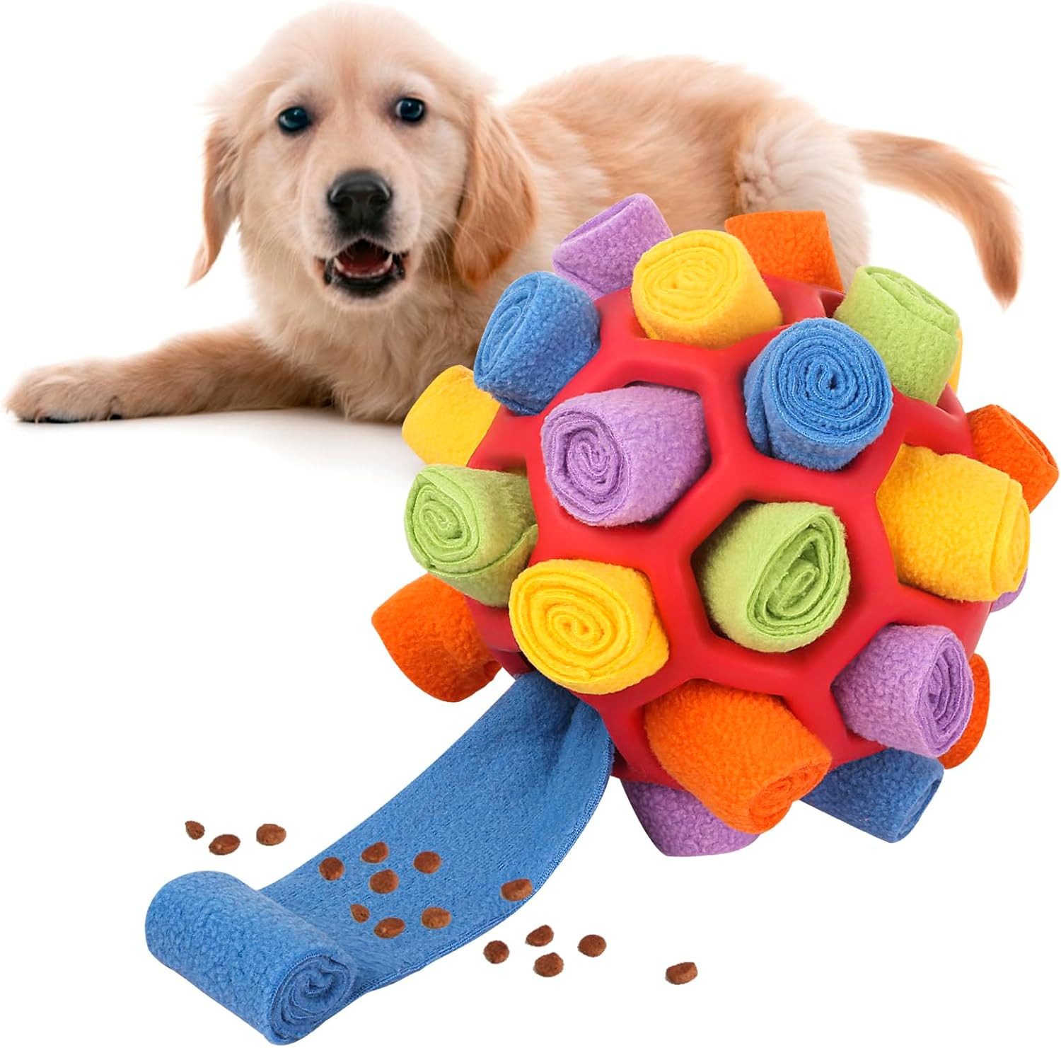 Schnüffelteppich Schnüffelball für Hunde, Schnüffelspielzeug Hund