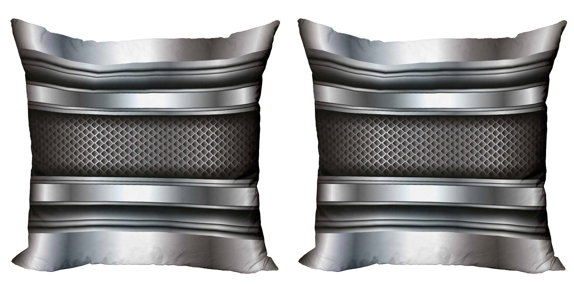 Abakuhaus Kissenbezüge Modern Accent Doppelseitiger Digitaldruck, (2 Stück), Grau Realistische Vivid Plates