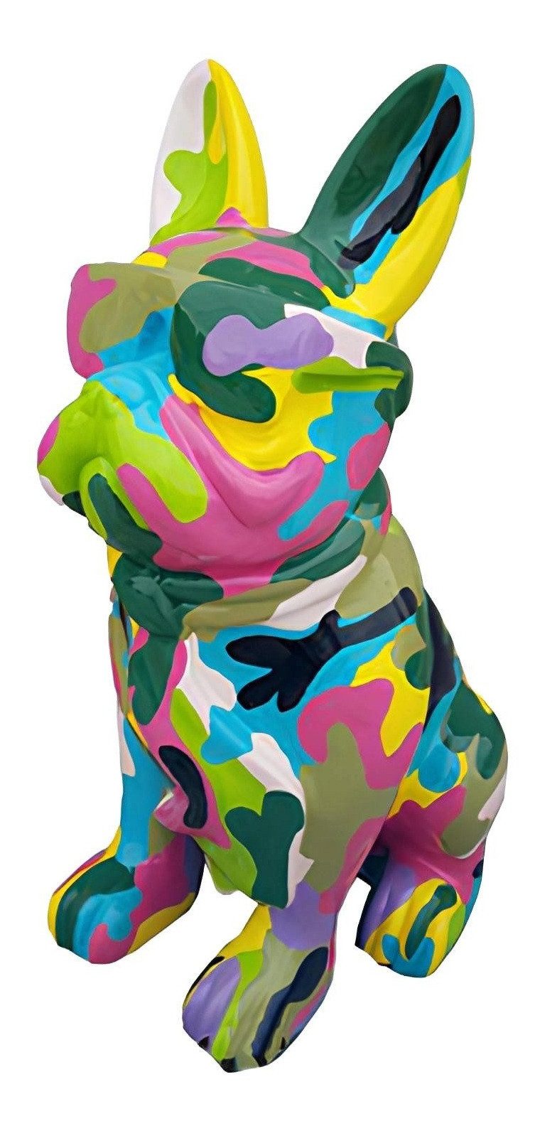 Xlmoebel Skulptur Hund Dekofigur aus Kunststoff für Garten und Wohnbereich (Skulptur A765-80cm), Hergestellt in Europa