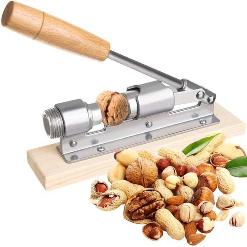 ISO TRADE Nussknacker Nutcracker Größenverstellbar, (Spar-Set, 1-tlg., kraftsparend), problemlos mit Schalen verschiedener Nussarten umgehen