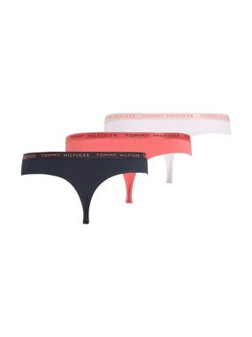 Tommy Hilfiger Underwear T-String SHINE 3 PACK THONG GIFTING (Packung, 3er-Pack) mit Tommy Hilfiger Logobund