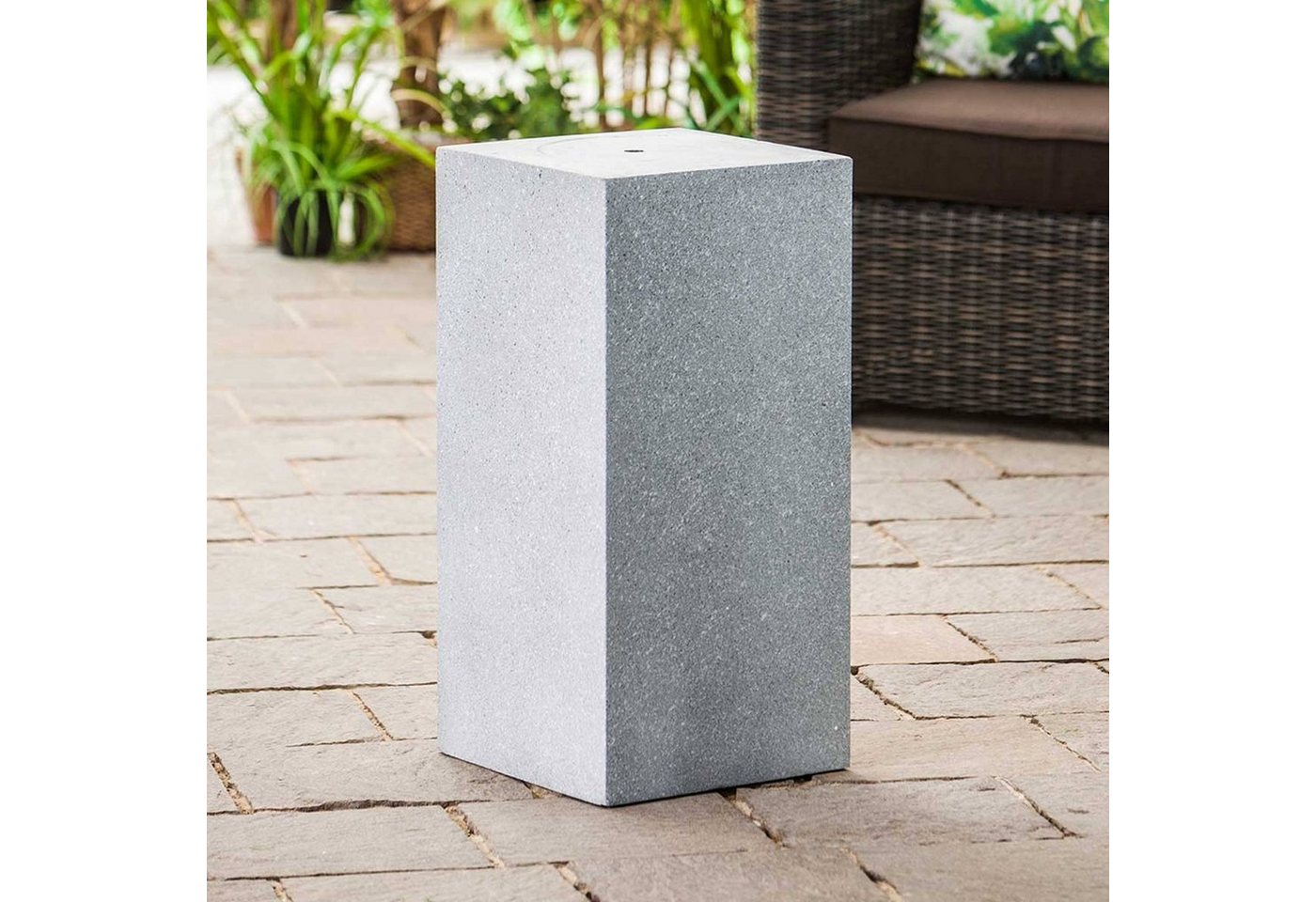 Thumbnail - Heissner Gartenbrunnen Heissner Sockel TOWER GREY, (Komplett-Set)