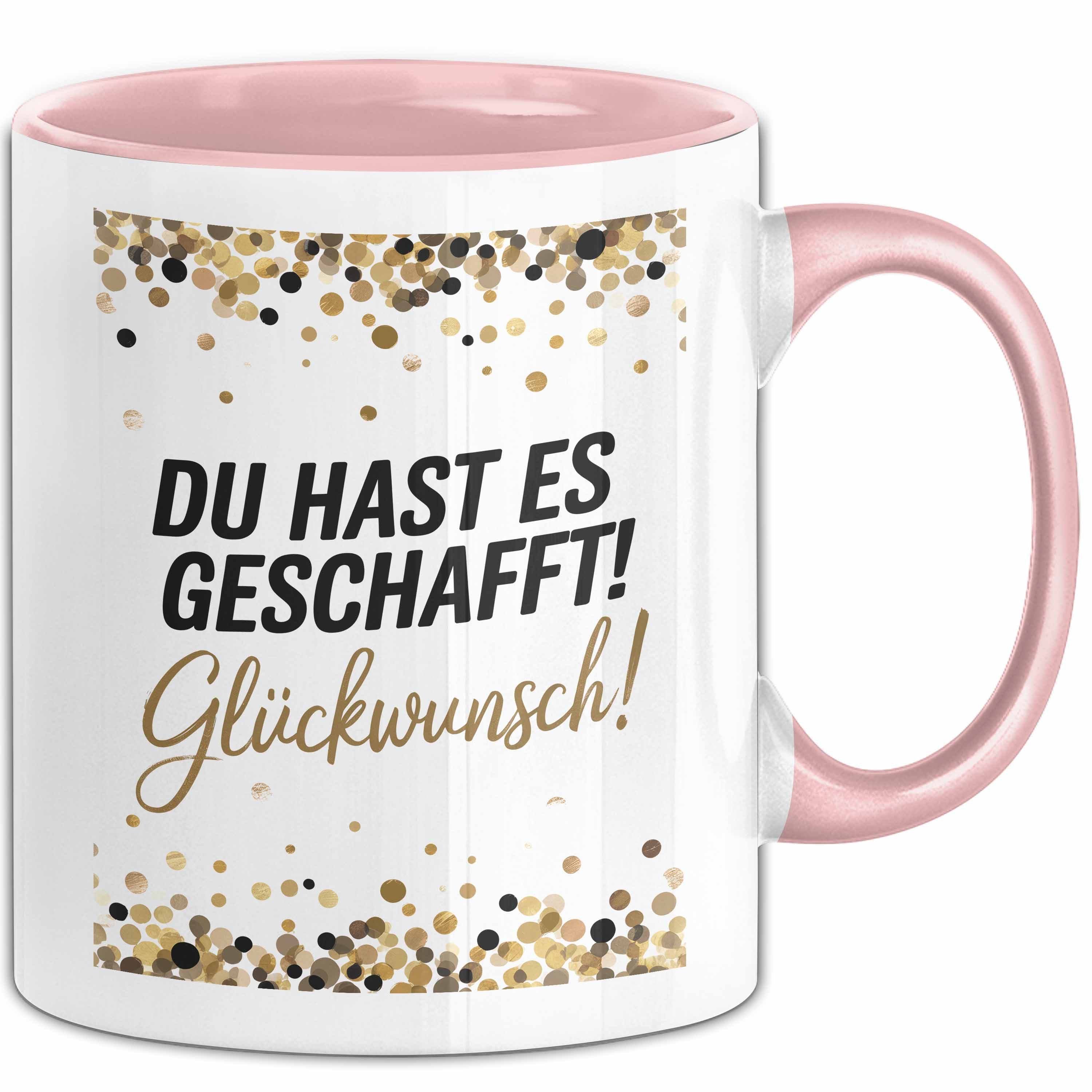 Trendation Tasse Schüler Abschluss Tasse Geschenk Lustige Geschenkidee Spruch Du Hast E, Keramik