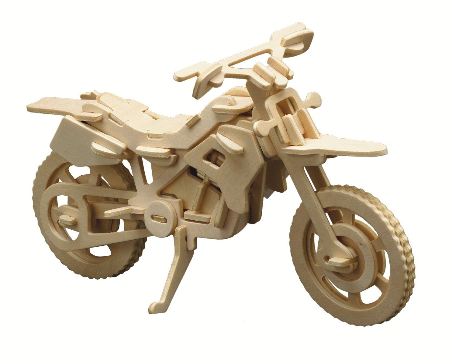 Pebaro 3D-Puzzle Holzbausatz Cross-Motorrad, 850/6, 56 Puzzleteile günstig online kaufen