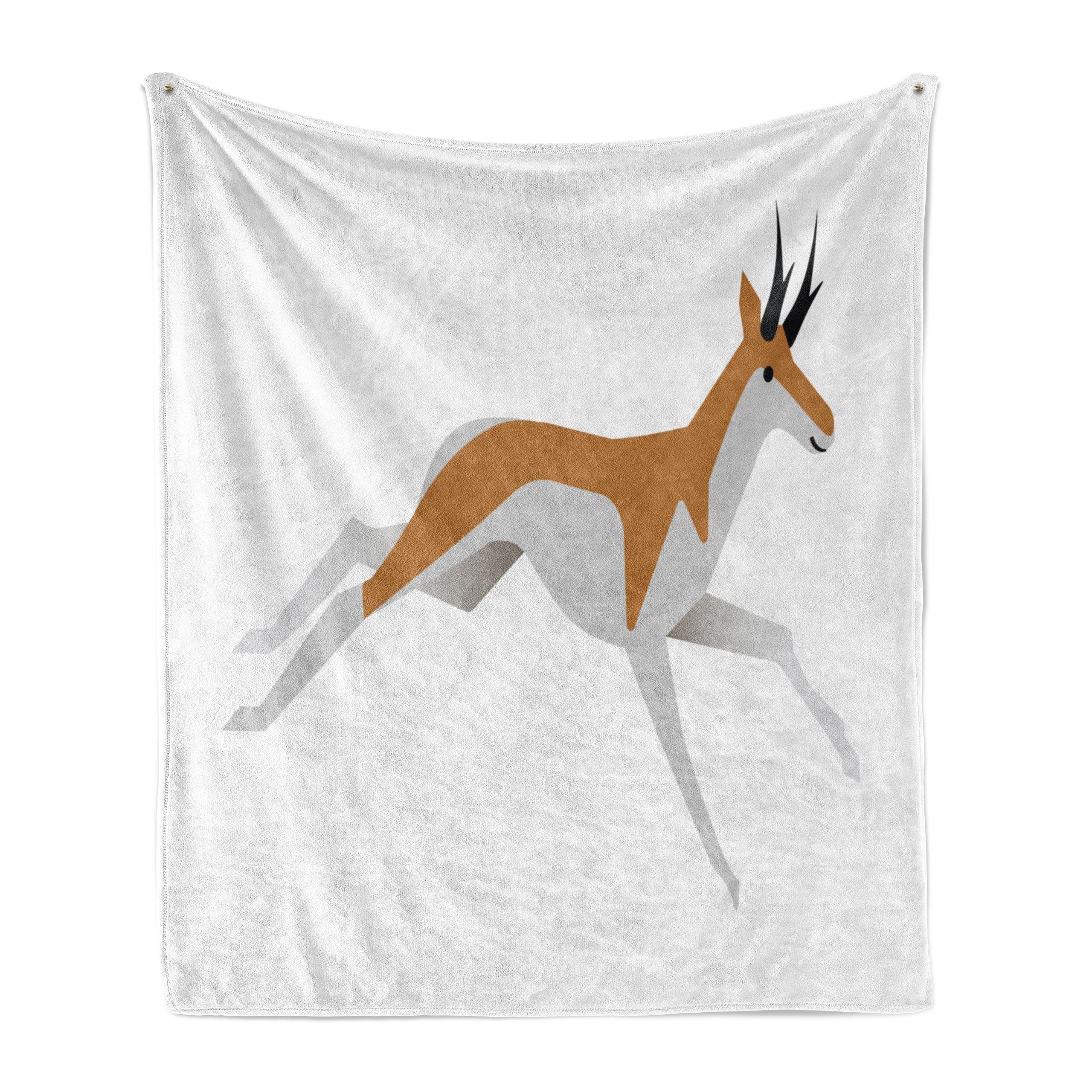 und Tierkunst den Wohndecke Antilope Innen- Gemütlicher Abakuhaus, Außenbereich, Plüsch Einfache für