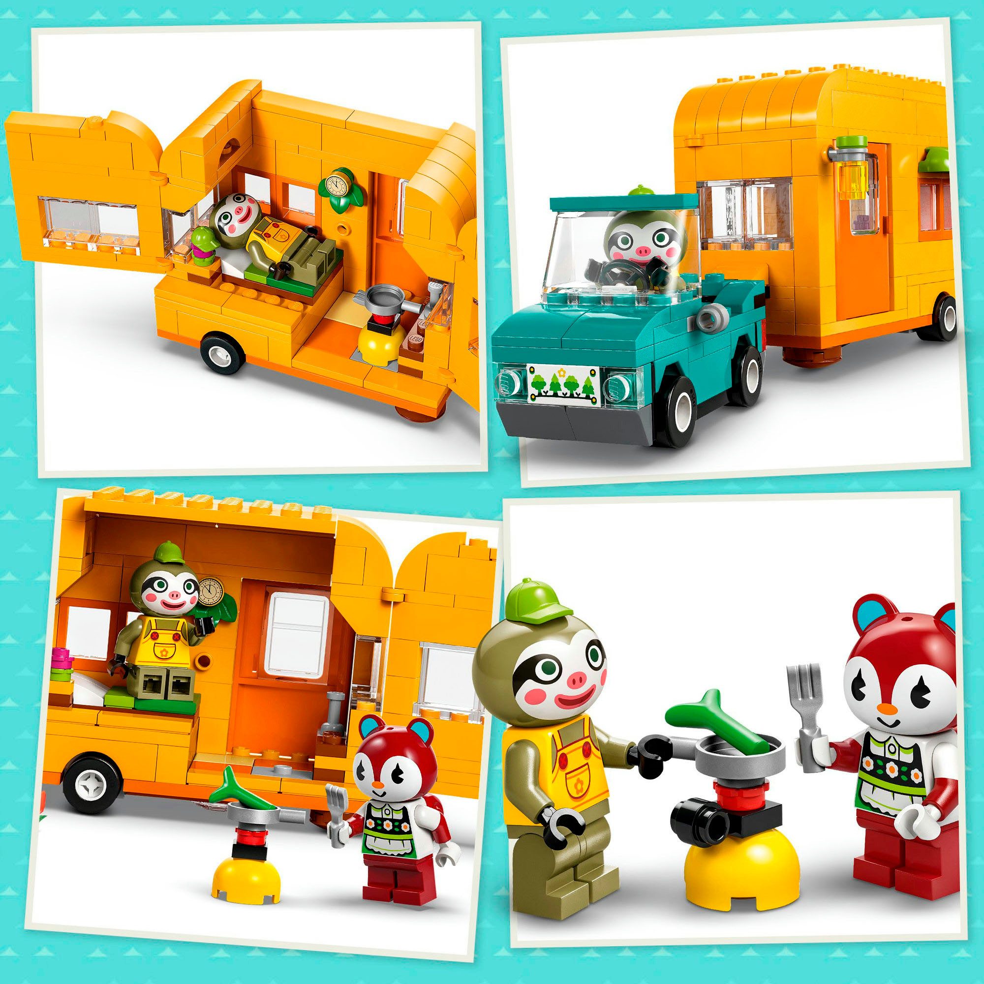 LEGO® Gerds Wohnwagen & Gärtnerei (77054), LEGO Animal Crossing Konstruktionsspielsteine, (263 St), Made in Europe – Bild 5 von 5