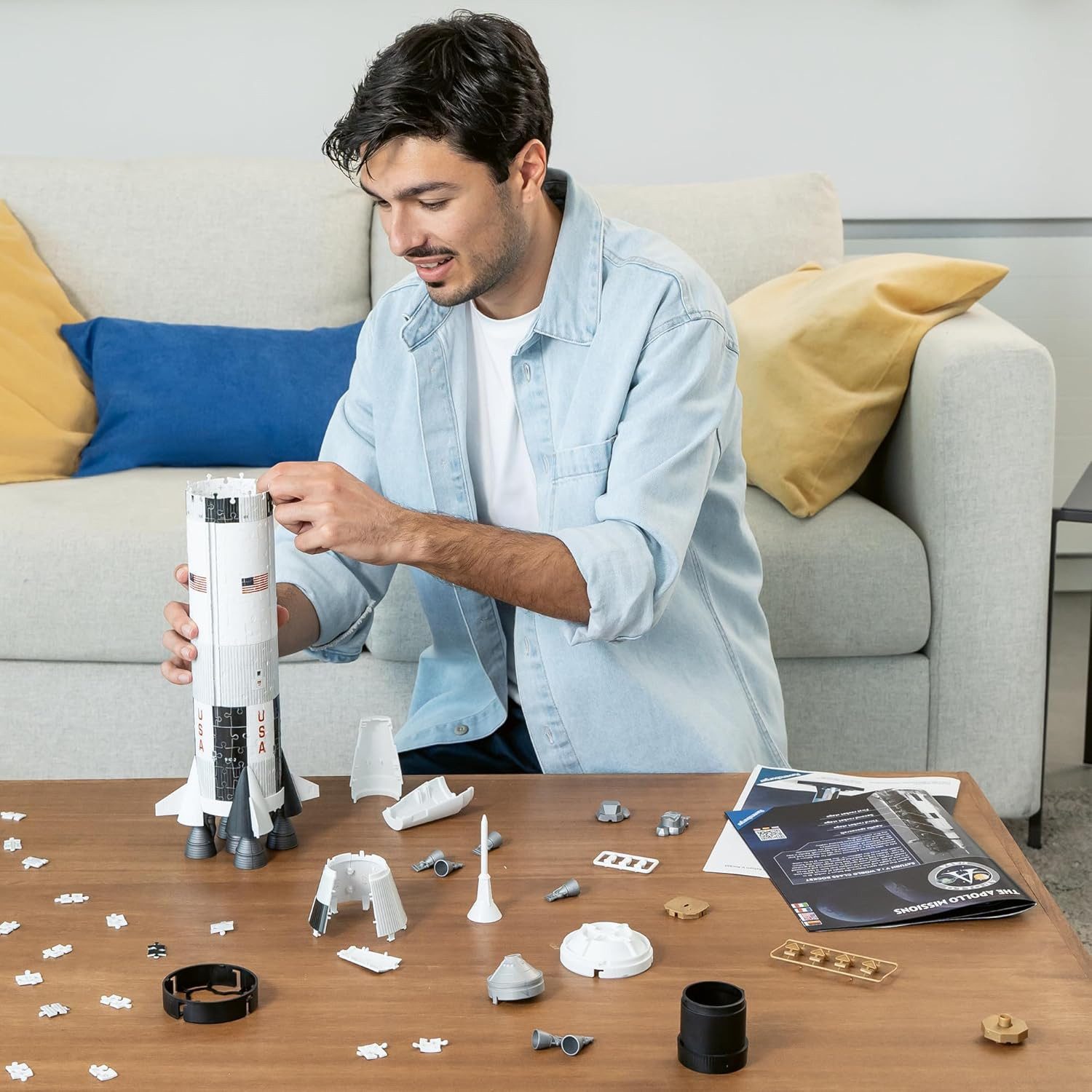 Ravensburger Puzzle Ravensburger 3D Puzzle 11545 Apollo Saturn V Rakete Weltraum 8+, Puzzleteile