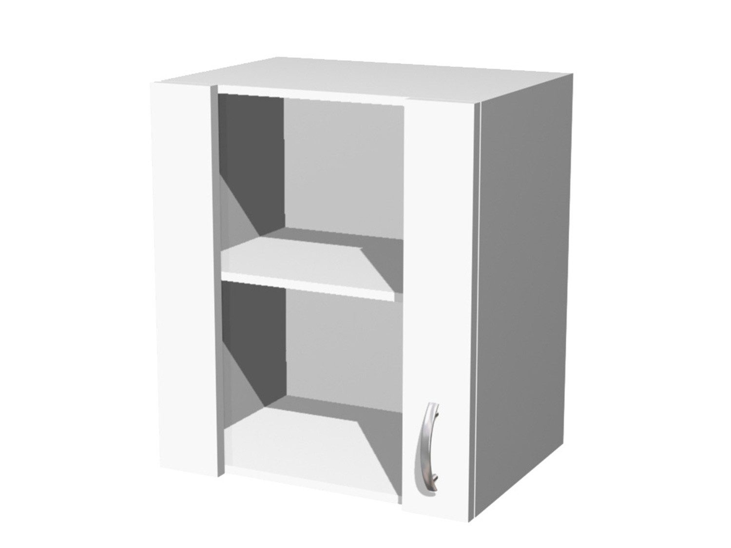 Flex-Well Glashängeschrank Glashängeschrank Küche - 50 cm breit - Weiß – Witus