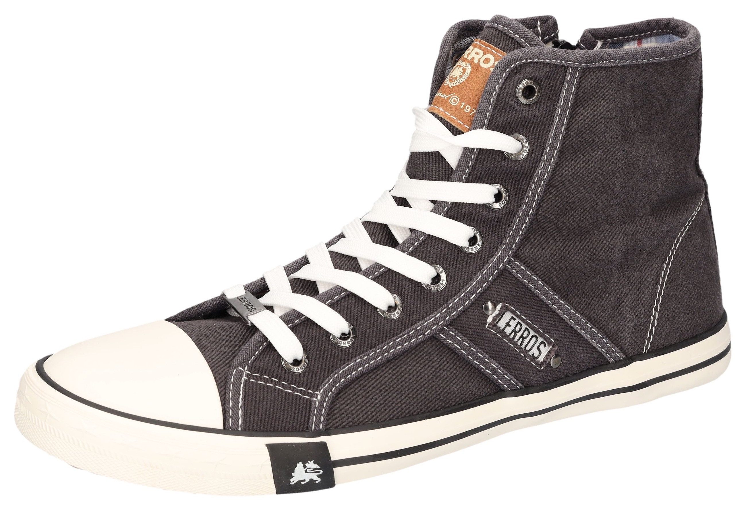 LERROS Sneakerboots High Top Sneaker, Schnürboots, Canvas-Boots mit Reißverschluss