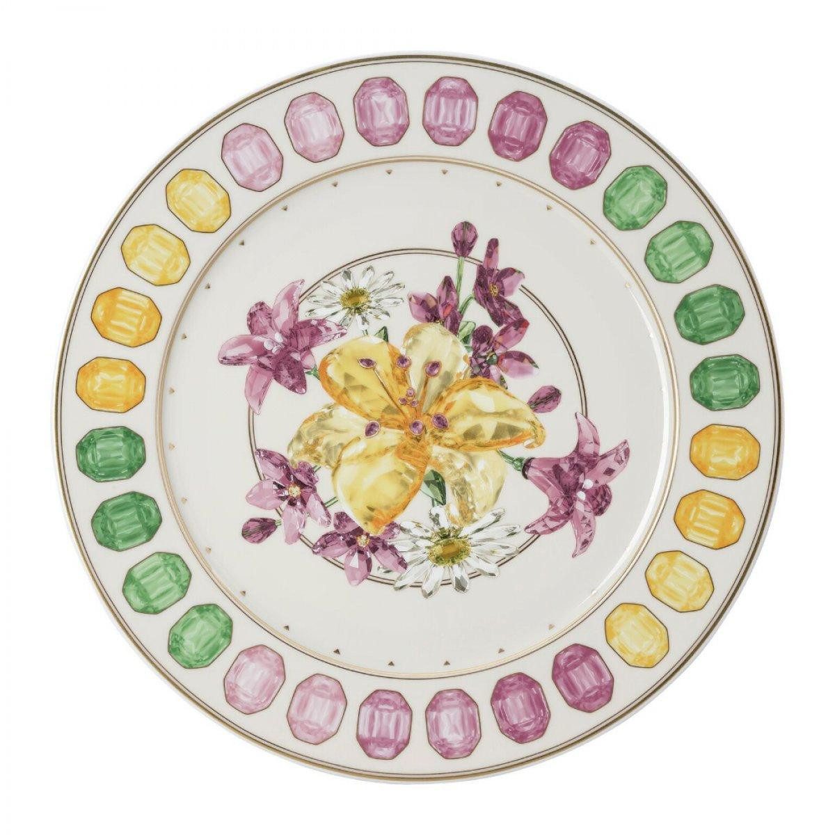 Rosenthal Servierplatte x Swarovski Platzteller Idyllia Bouquet (33cm)
