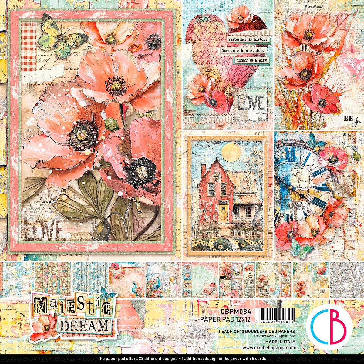 Motivpapier Scrapbook-Papier 'Majestic Dream'