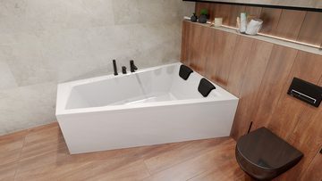 KOLMAN Badewanne Rechteck INTIMAS 150x85 Rechts + 1 Wannenkissen