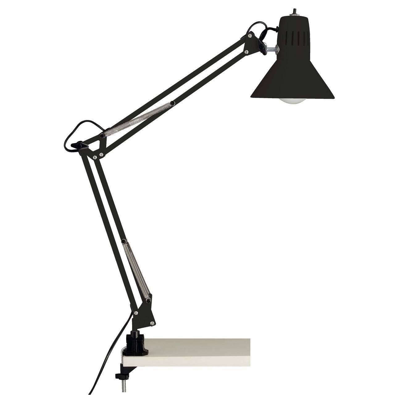 Brilliant Tischleuchte Hobby, Lampe, Hobby Schreibtischklemmleuchte schwarz, Metall, 1x A60, E27, 40