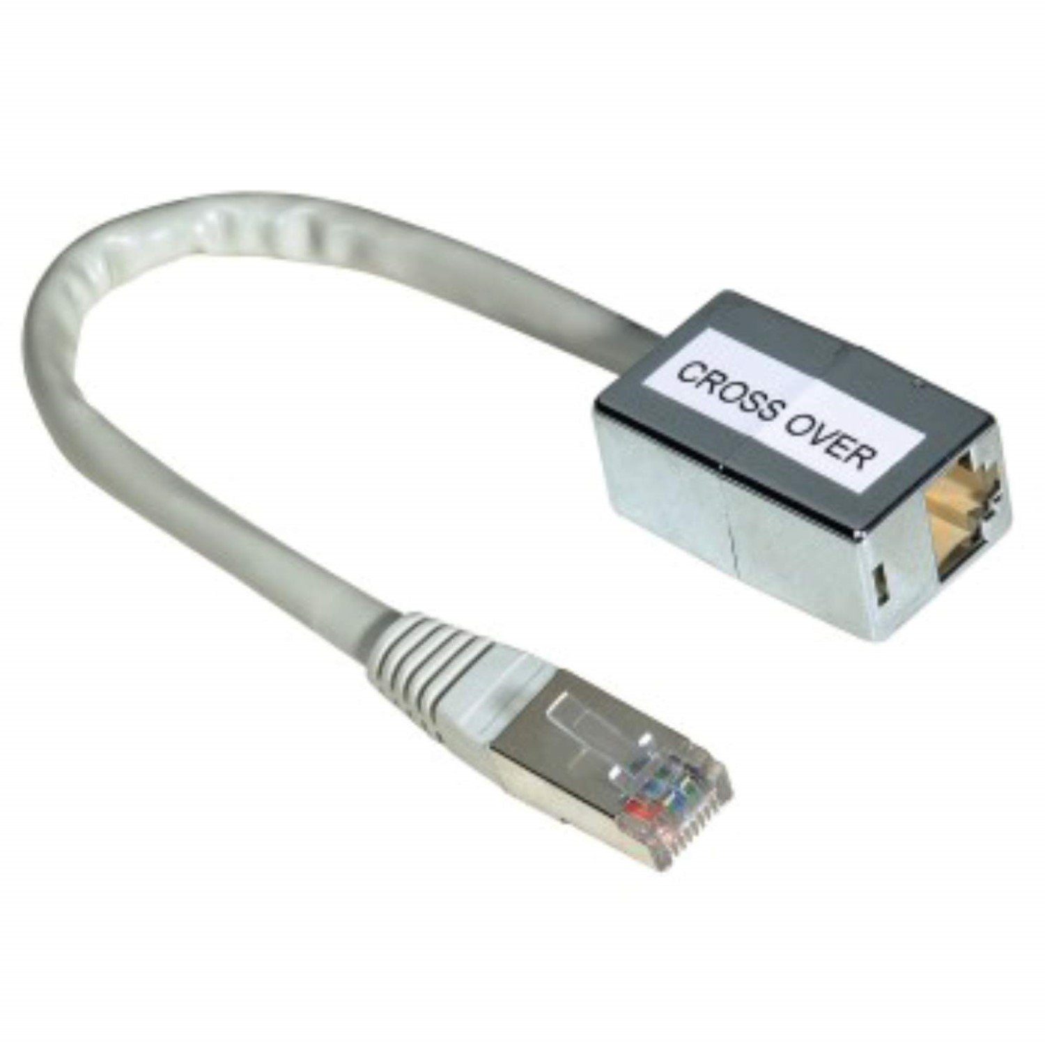 CrossOver Adapter CAT5e Netzwerkkabel Silber LAN-Kabel