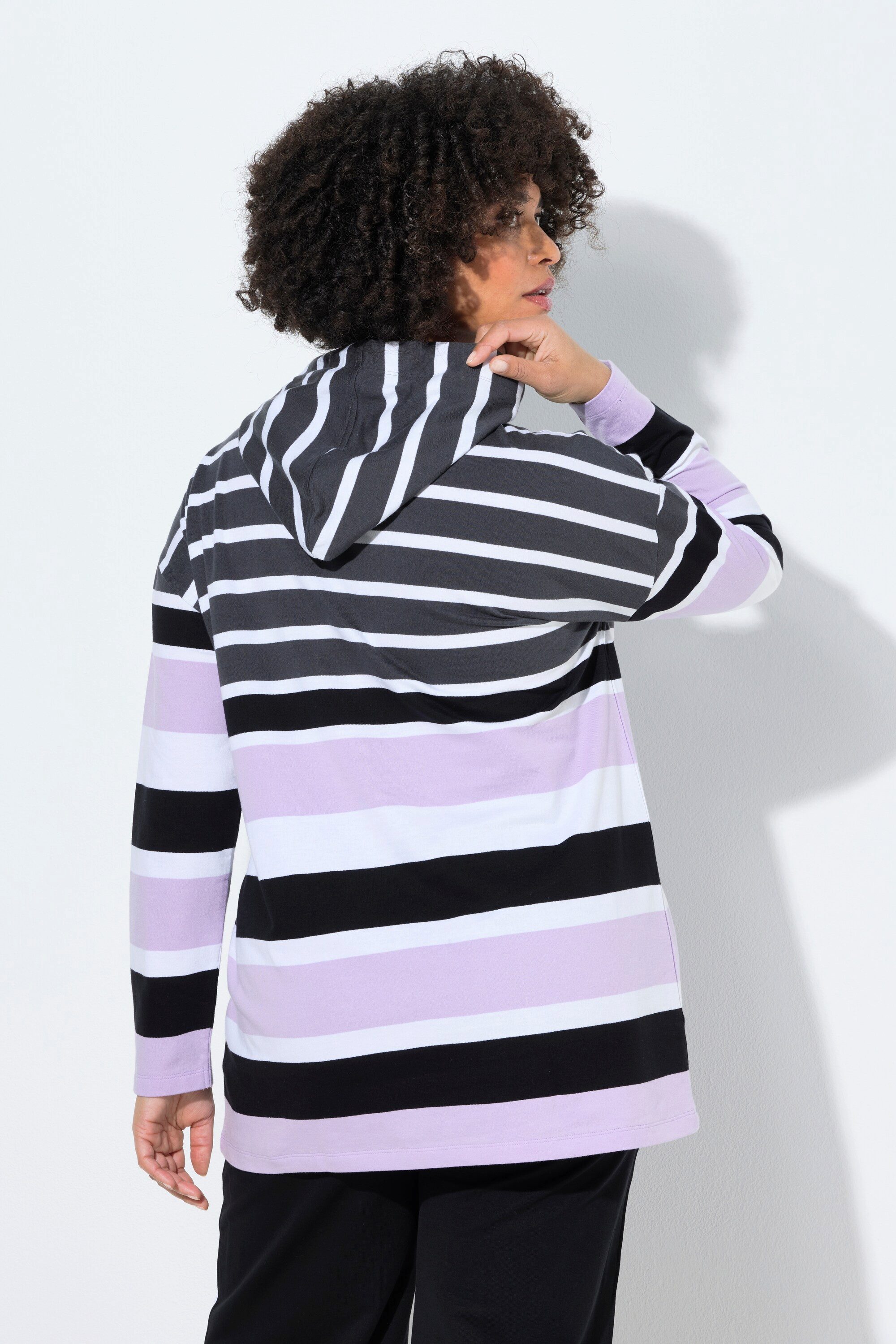 Angel of Style Sweatshirt Hoodie Loose Fit Streifenmuster Kapuze günstig online kaufen