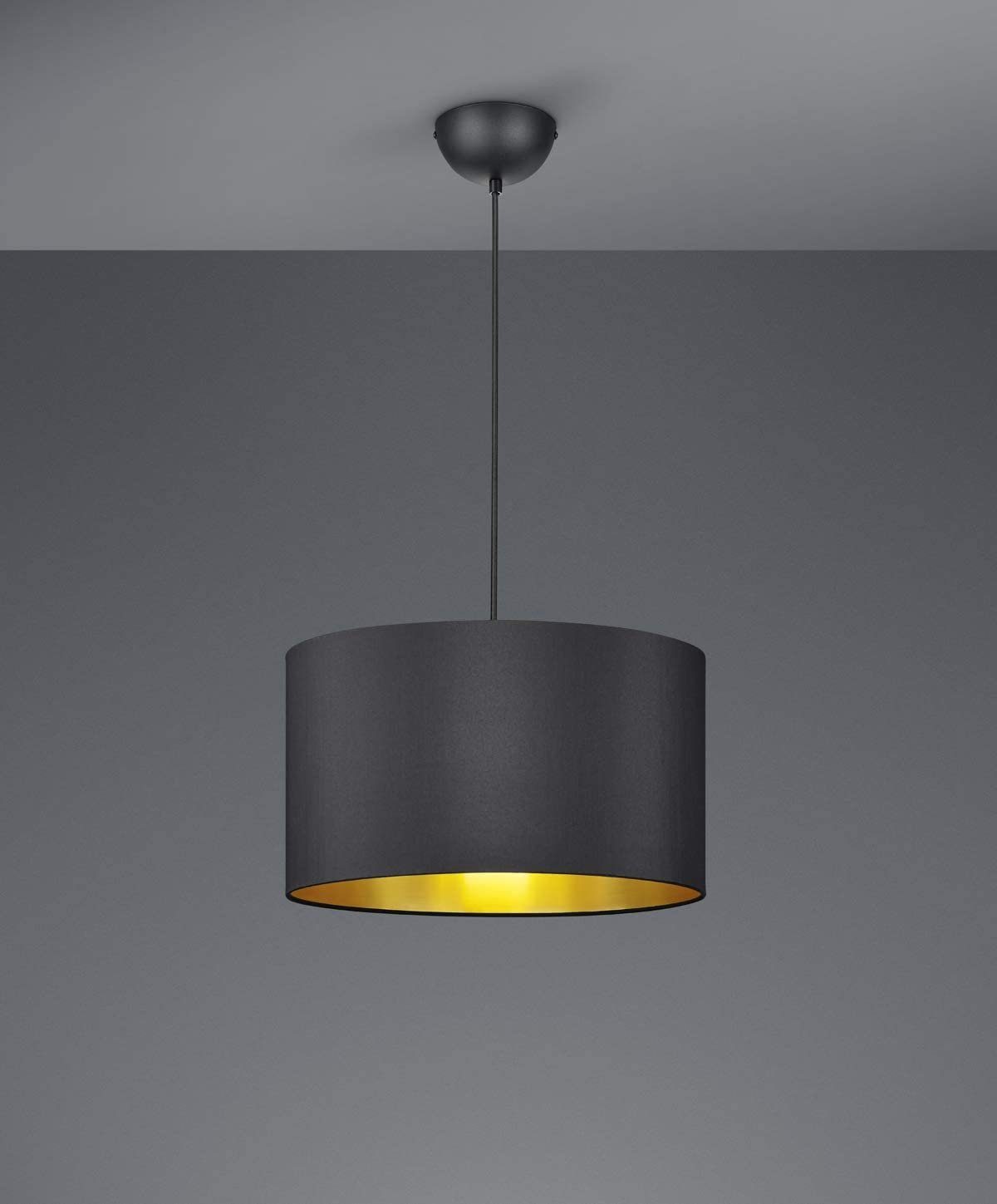 lightling Pendelleuchte Benny, ohne Leuchtmittel, abhängig vom Leuchtmittel, moderne Pendelleuchte mit Stoffschirm