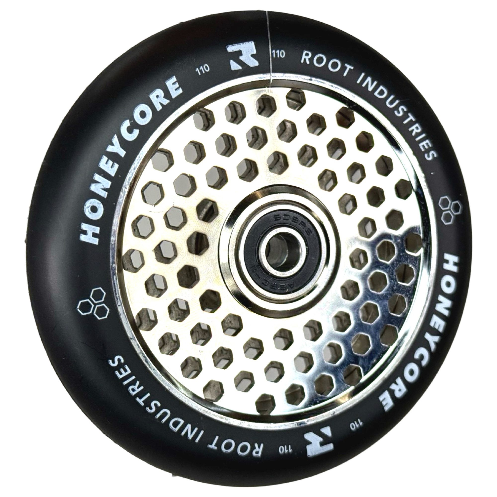 Root Industries Stuntscooter Root Industries Honeycore Stunt-Scooter Rolle 110mm Chrom/PU Schwarz