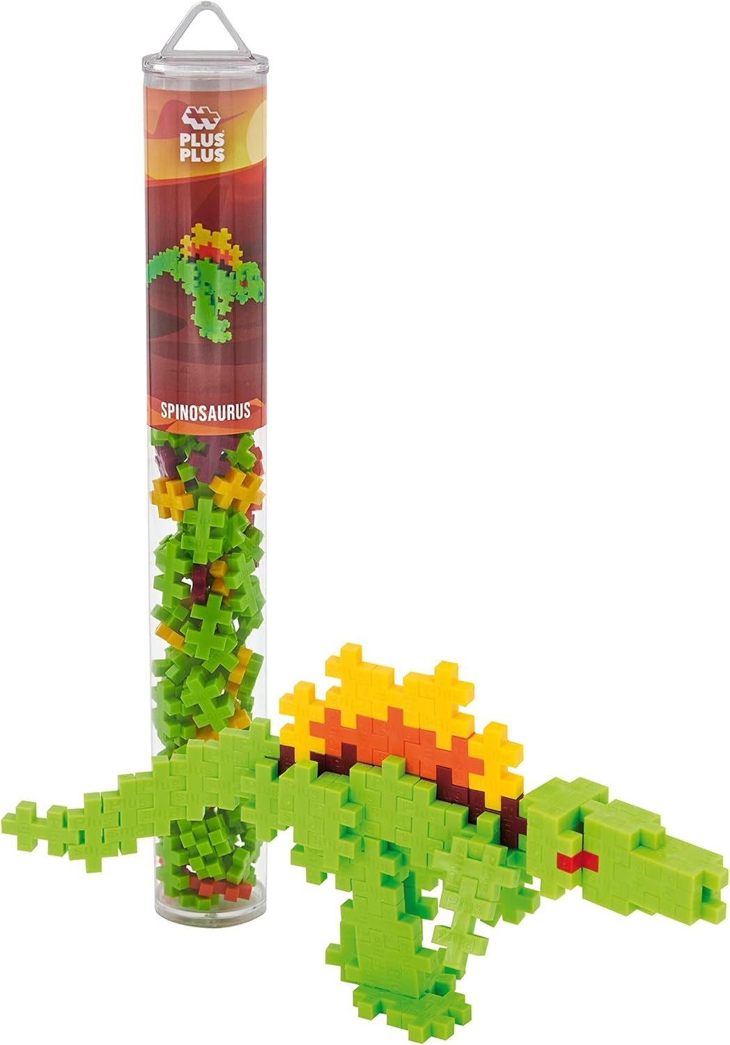 PLUS-PLUS Geniales Konstruktionsspielzeug, Kreativ-Bausteine Tube, Spinosaurus Spielbausteine, (100 St)
