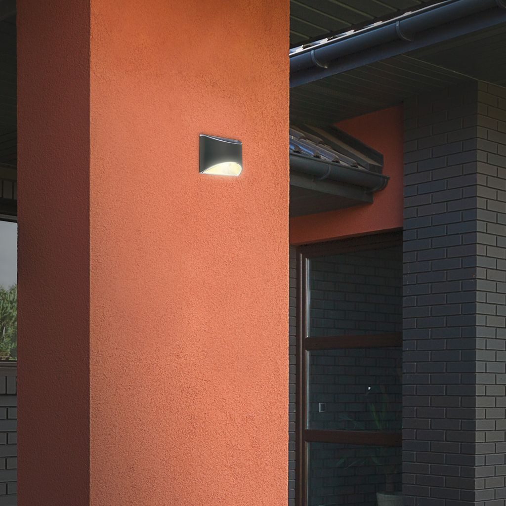 Briloner Leuchten Außen-Wandleuchte 3133015, LED fest integriert, 3000K - Warmweiß