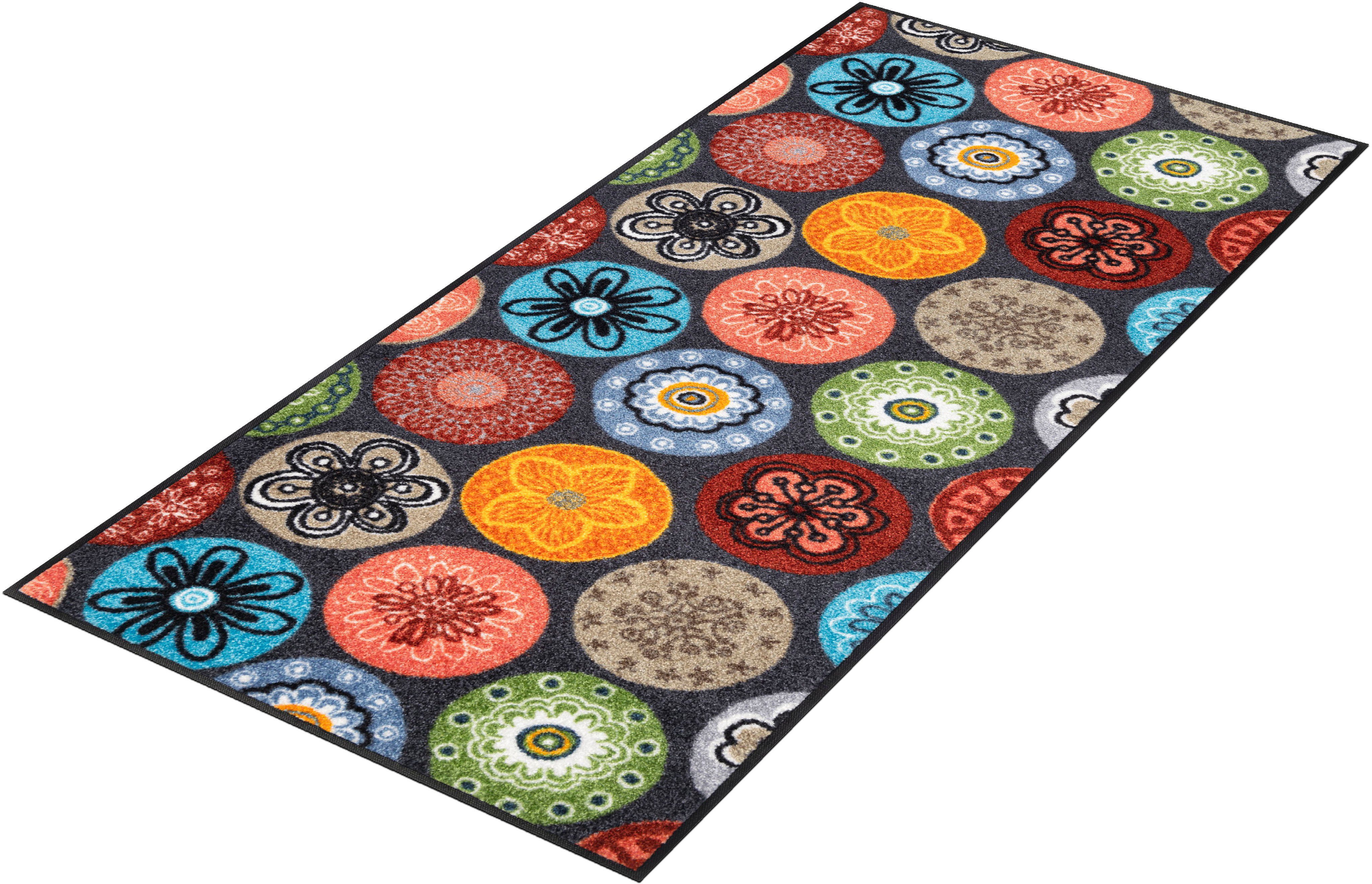 wash+dry by Kleen-Tex Läufer Coralis, rechteckig, Höhe: 7 mm, Schmutzfangläufer, rutschhemmend, In- und Outdoor geeignet, waschbar