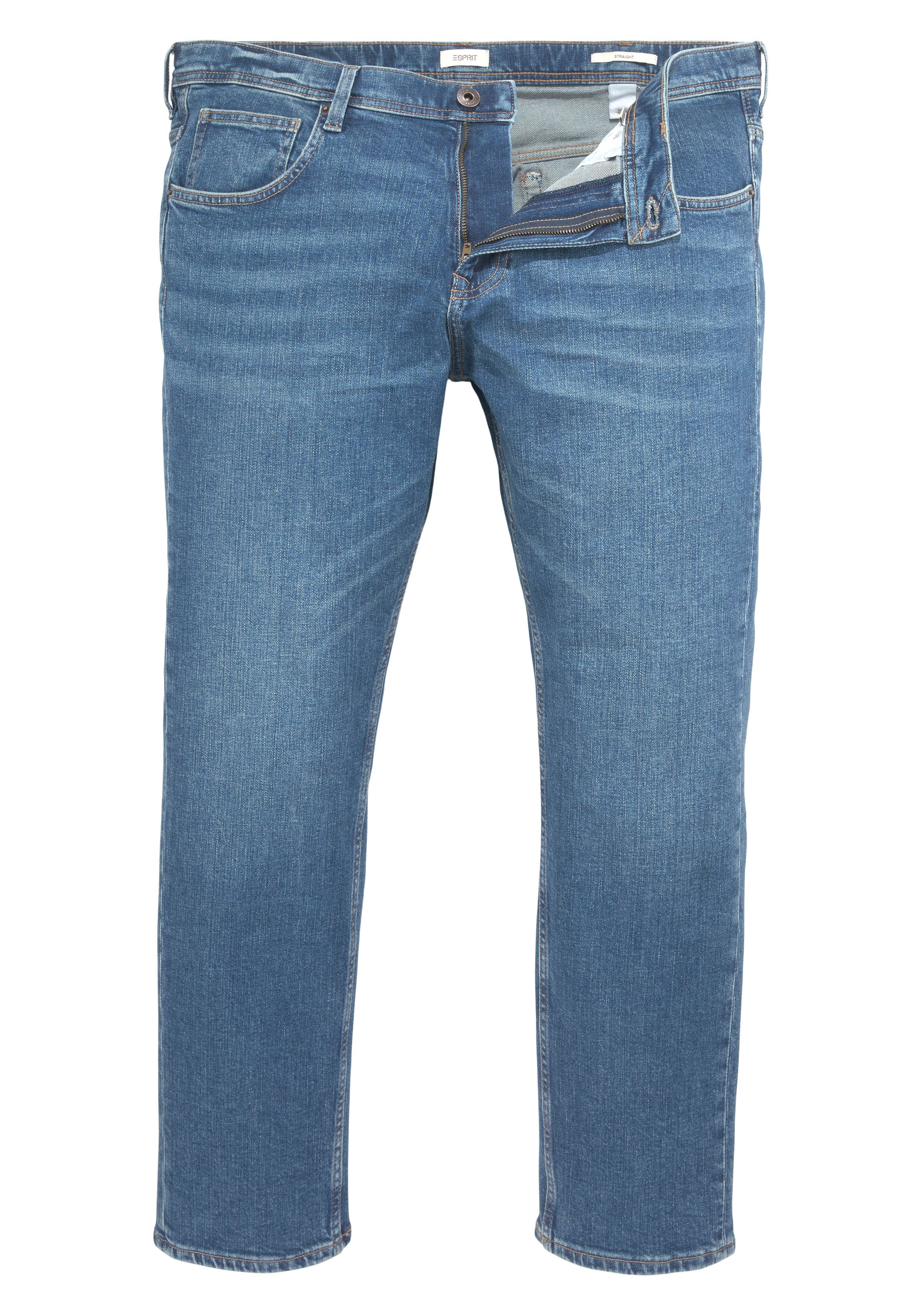 Herren Jeans Esprit 5-Pocket-Jeans mit leichtem Used-Effekt
