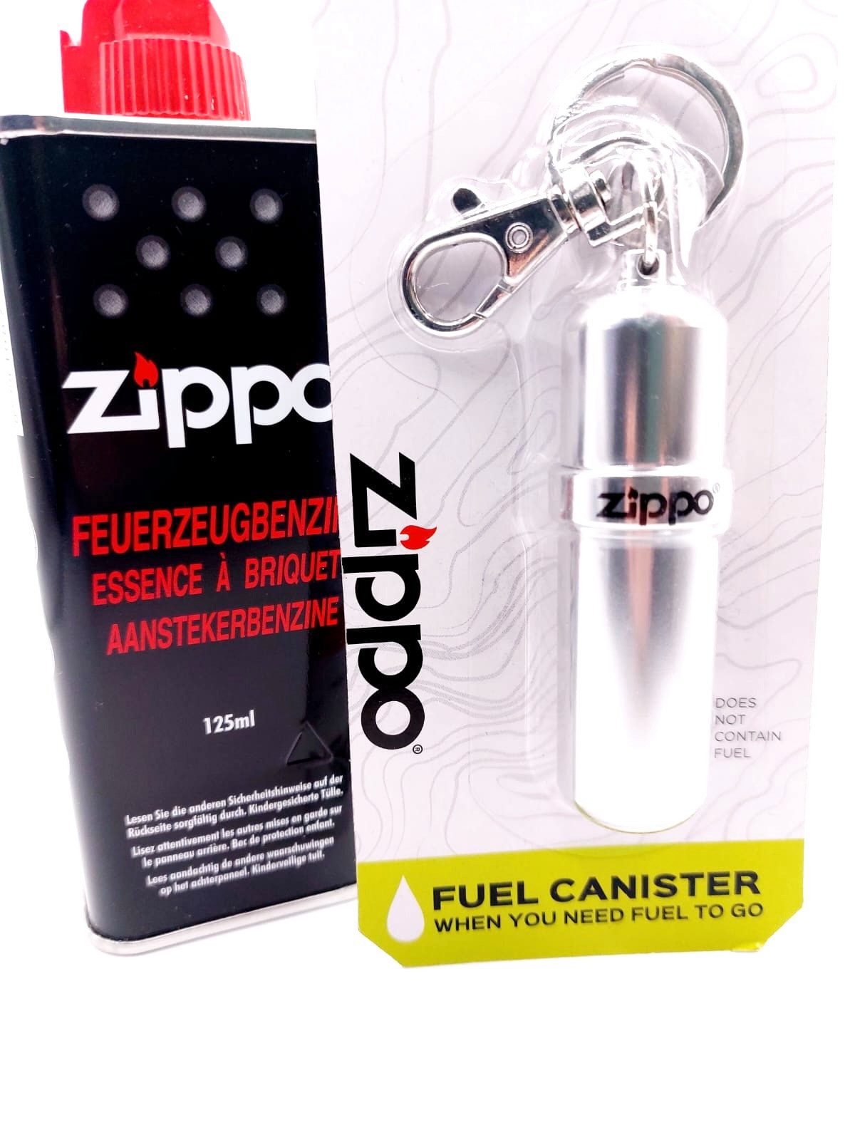 Zippo Schlüsselanhänger Benzinkanister (Lieferung unbefüllt) Zippo Power Kit Keyring (2-tlg)