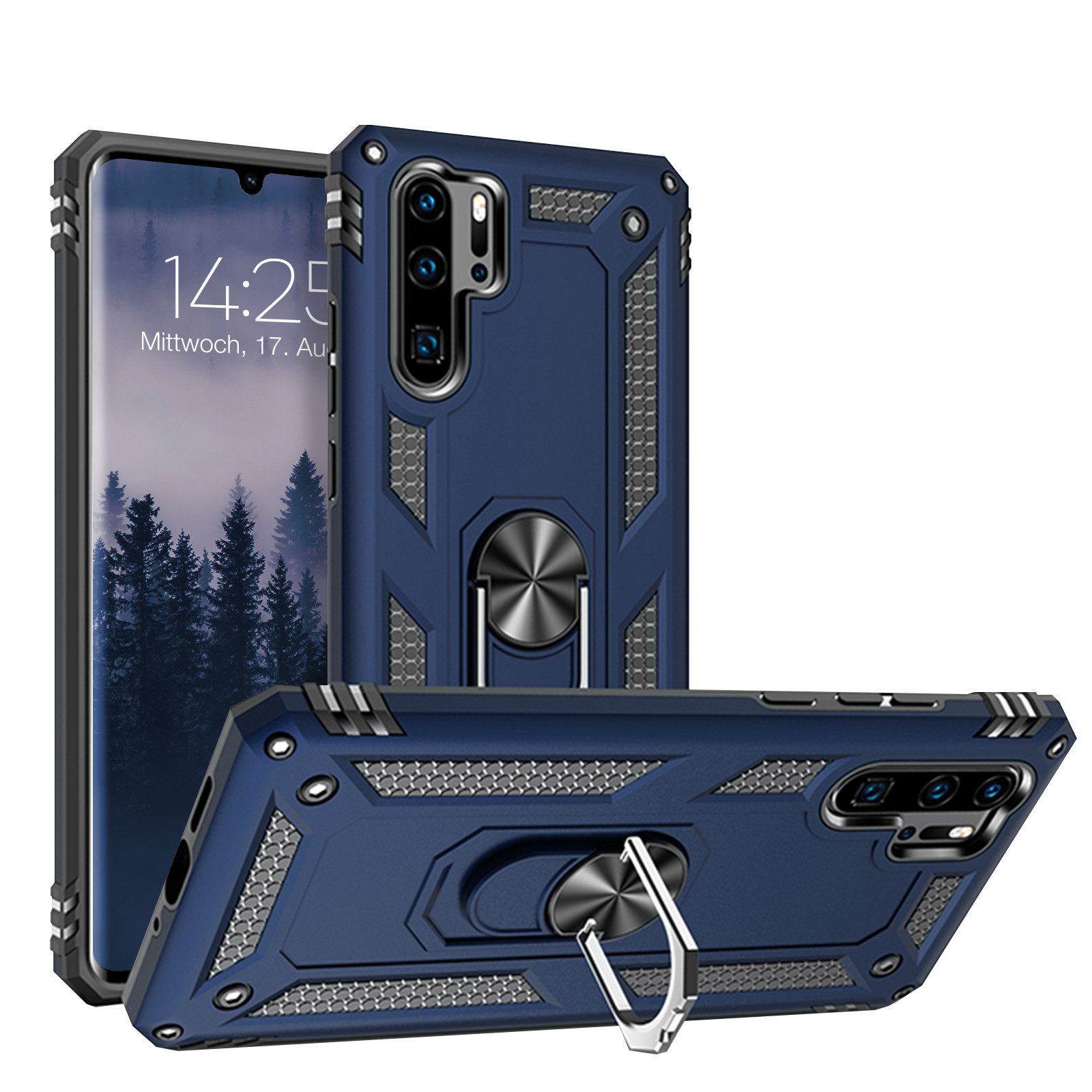 Tec-Expert Handyhülle Outdoor Cover Hülle für Huawei P30 Pro 6.47 Zoll, 6.47, Premium Hülle aus verstärktem Polycarbonat