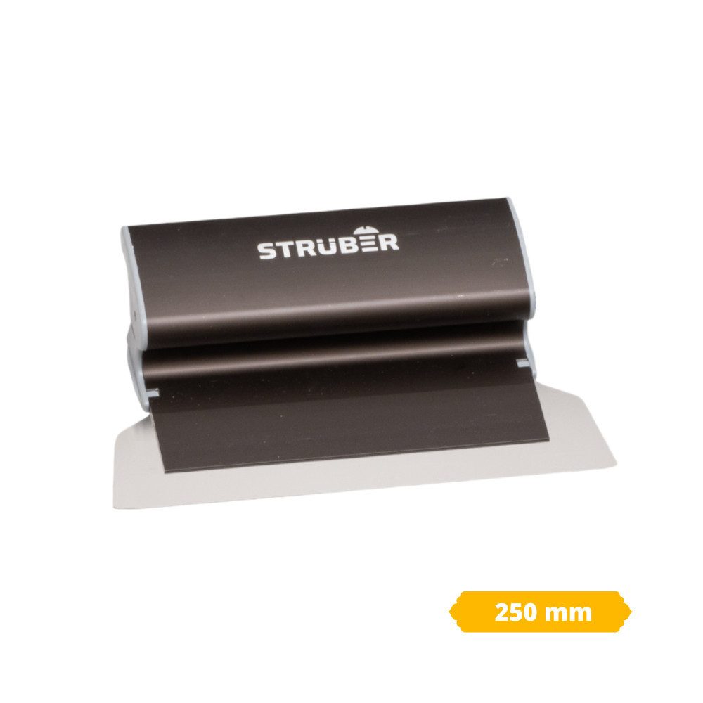 STRÜBER Flächenspachtel Flächenspachtel (25/40/60/80/100 cm) & Teleskopstange (25cm-St) Edelstahlklinge, Aluminiumgriff, Breit, Ausziehbare Teleskopstange