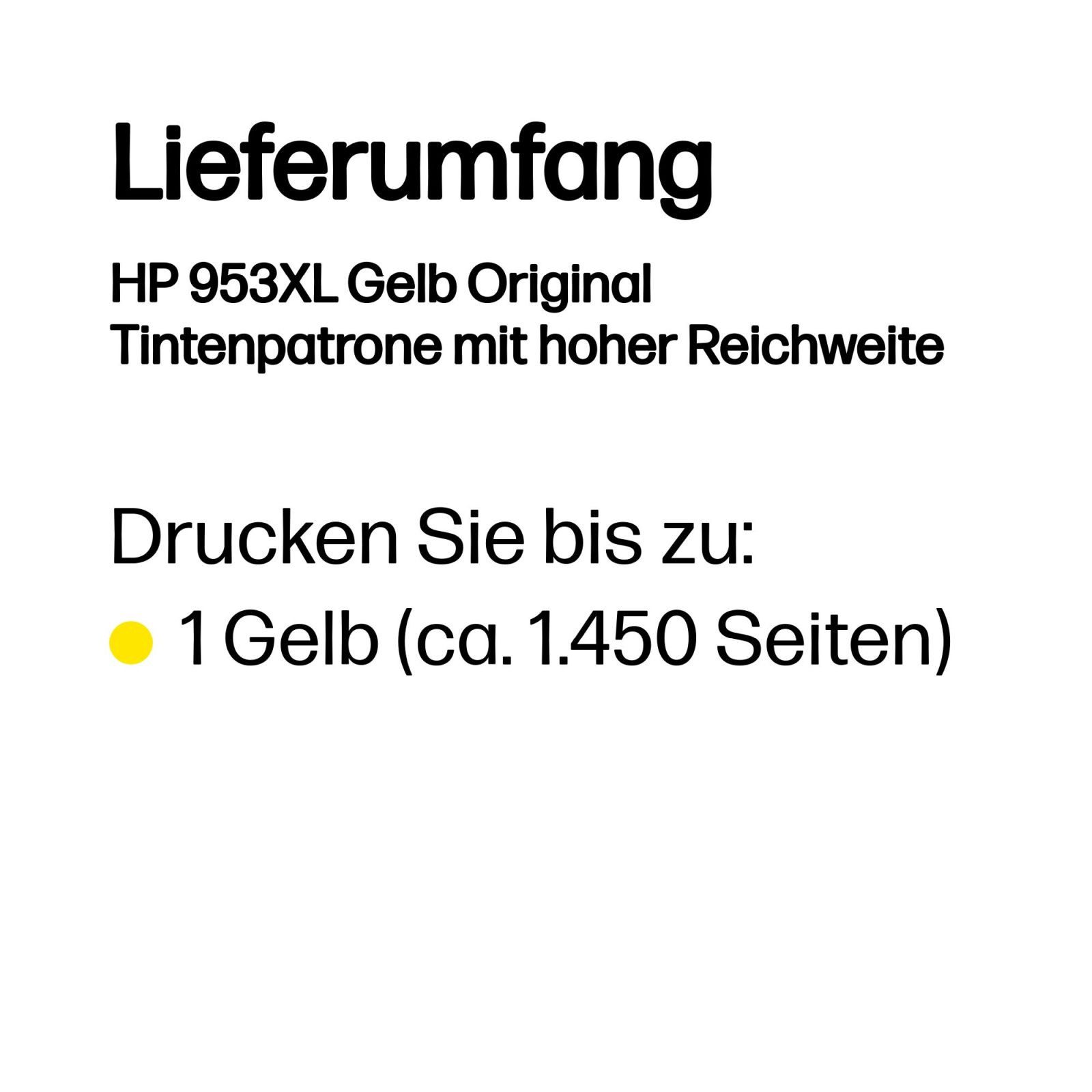 Tonerpatrone HP Tinte 953XL F6U18AE Gelb