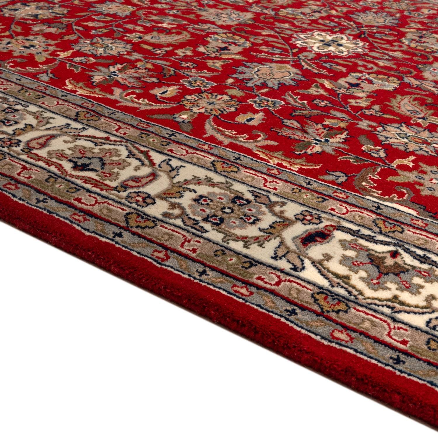 RUG N' ROLL Orientteppich Indo Isfahan, klassisch, strapazierfähig, pflegeleicht, Rechteckig, handgeknüpft