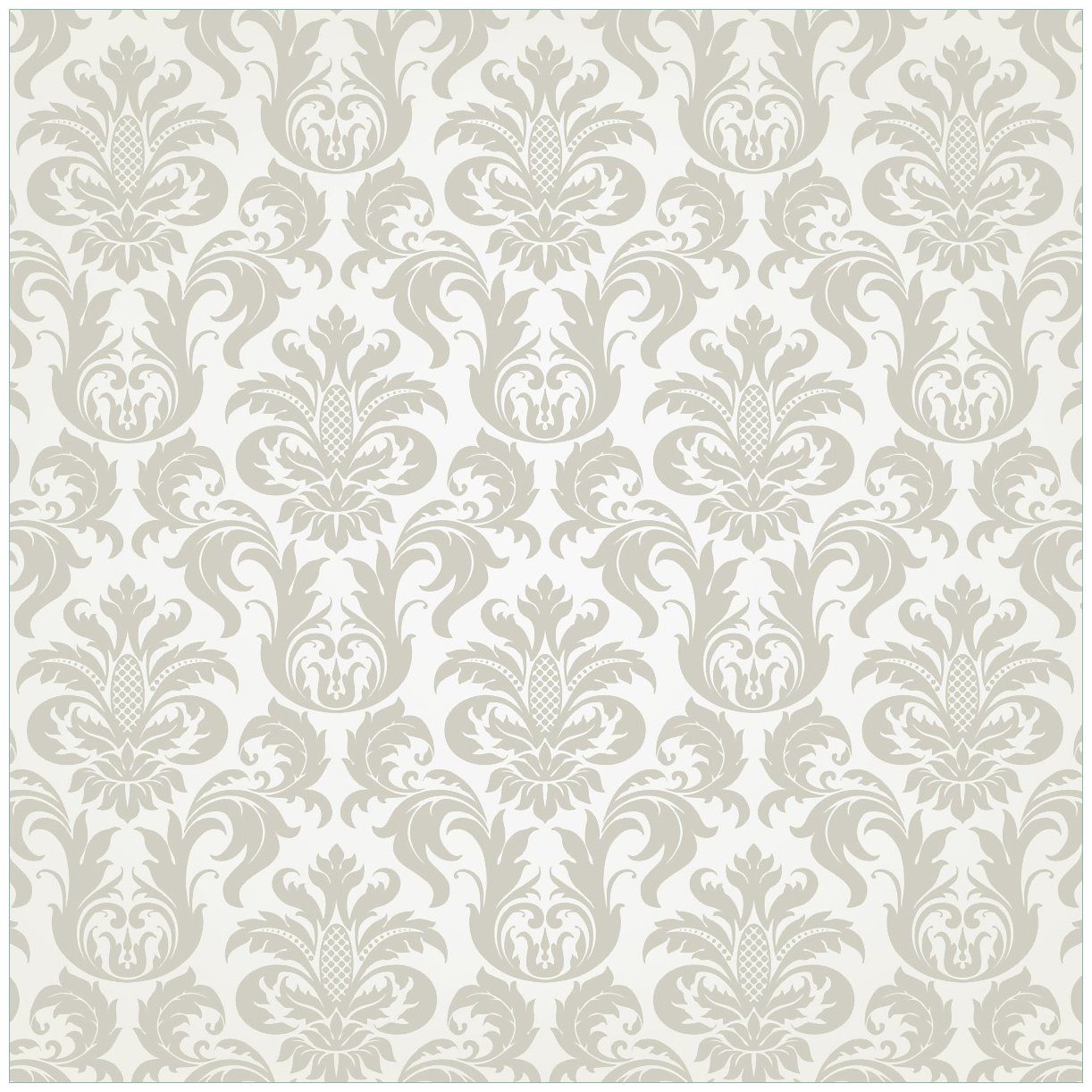 Wallario Möbelfolie Königliche Schnörkelei in weiß und beige