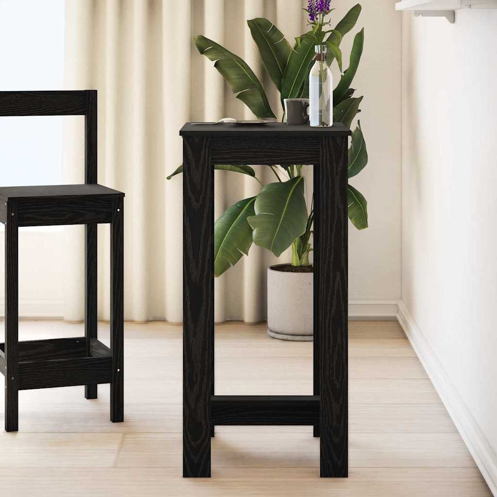 vidaXL Esstisch Bartisch 51 x 50 x 103,5 cm Holzwerkstoff Schwarz Eichen-Optik (1-St)