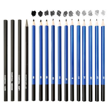 Juoungle Künstlerstift Skizze Bleistift Set, Zeichenstift Skizzierstifte Künstler Art Kit