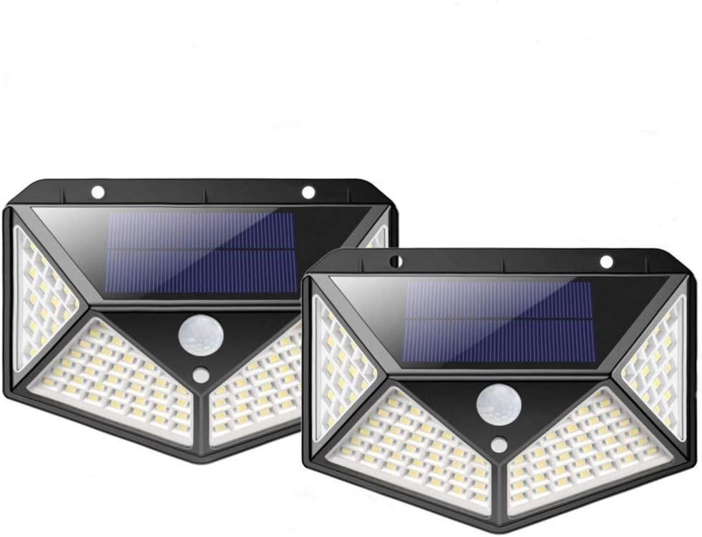 FELIXLEO LED Solarleuchte Solar Wandleuchte Aussen Wasserdicht Solarleuchte 2er Pack