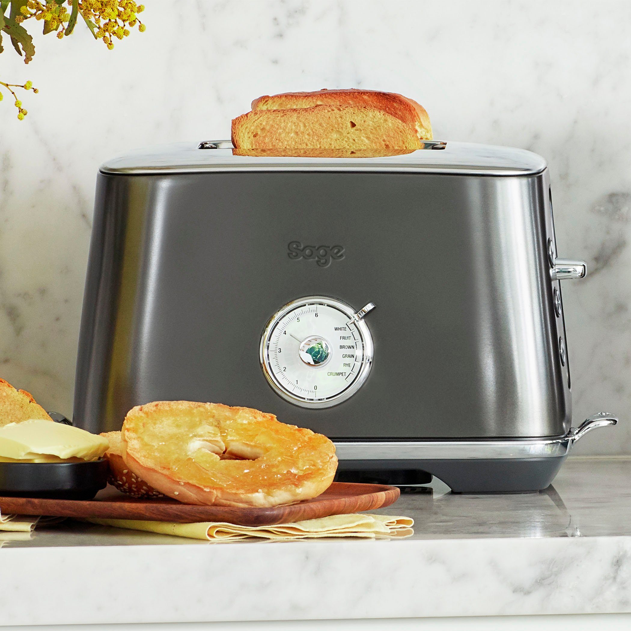 Sage Toaster STA735BST Select W the lange Schlitze, 2 Toast 2400 Luxe