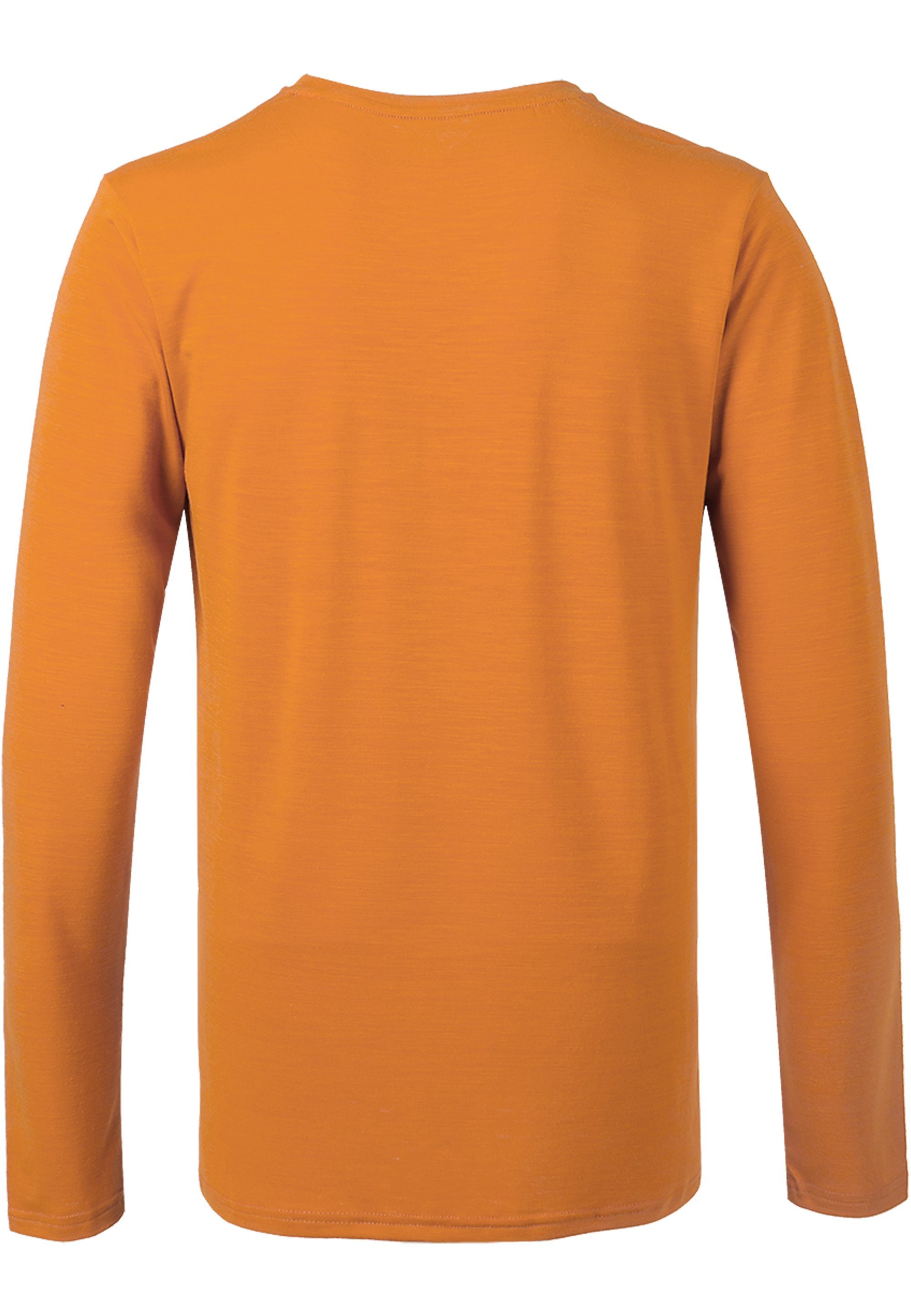 mit (1-tlg) Dry-Technologie Langarmshirt innovativer L/S orange Virtus Quick JOKERS M