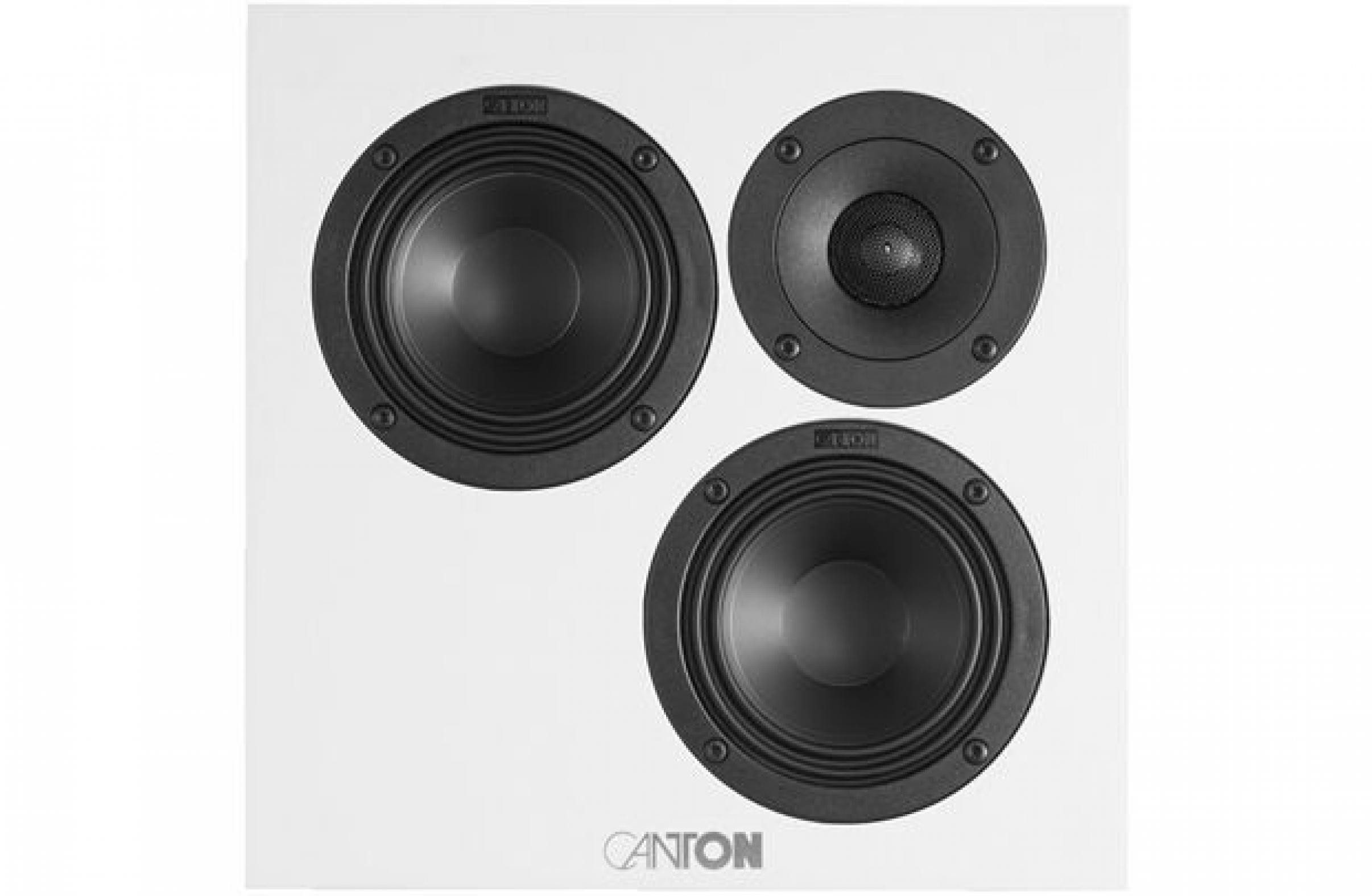 CANTON Atelier OnWall 3 weiss seidenmatt Einbaulautsprecher (Keiner, 60.0 W, Ultrakompakt, nur ~7,5–8,5 cm tief, Aluminium-Treiber, Wave-Linse)