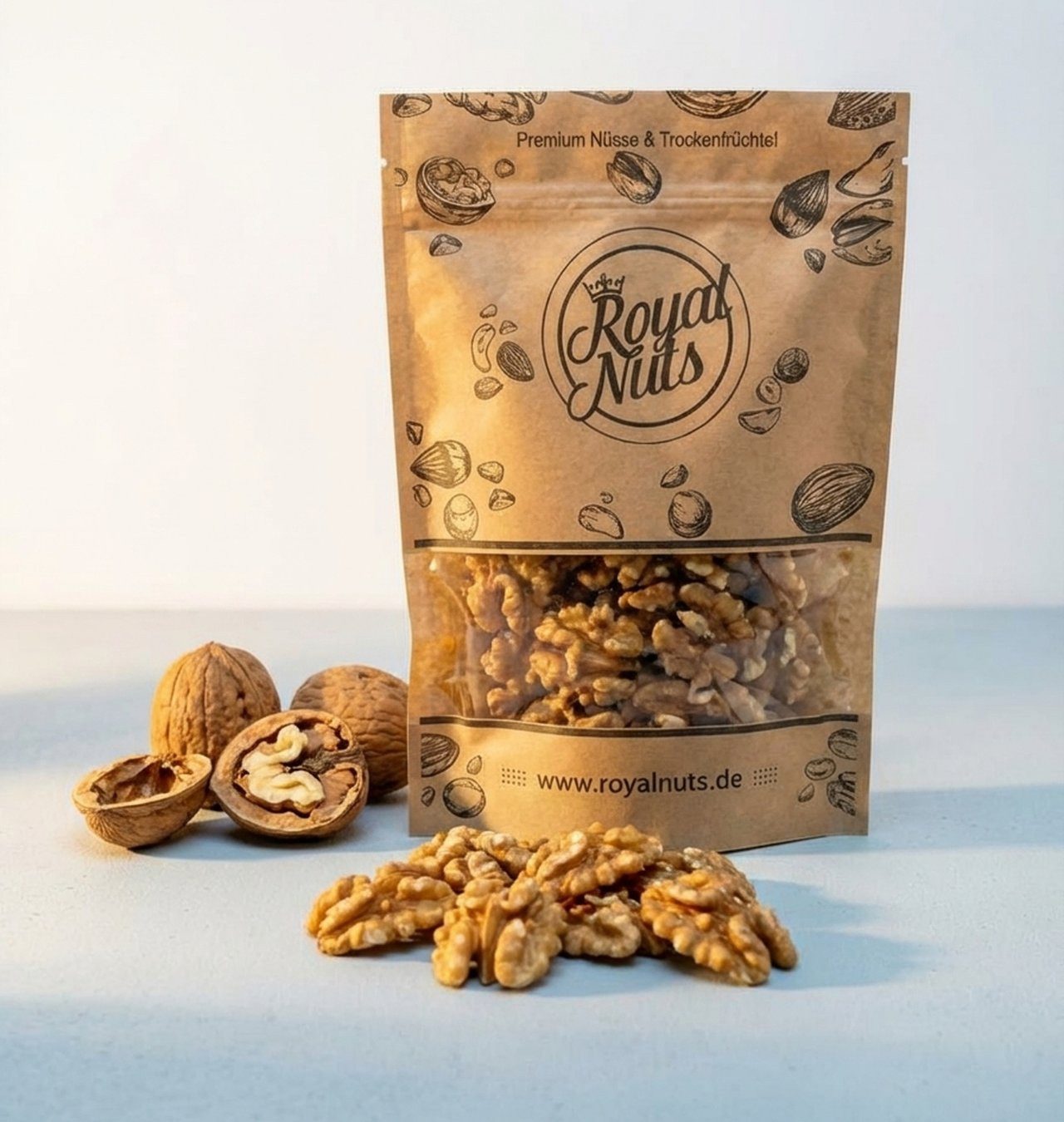 Royalnuts Genuss GmbH Nüsse 500g Walnusskerne Natur, Royalnuts