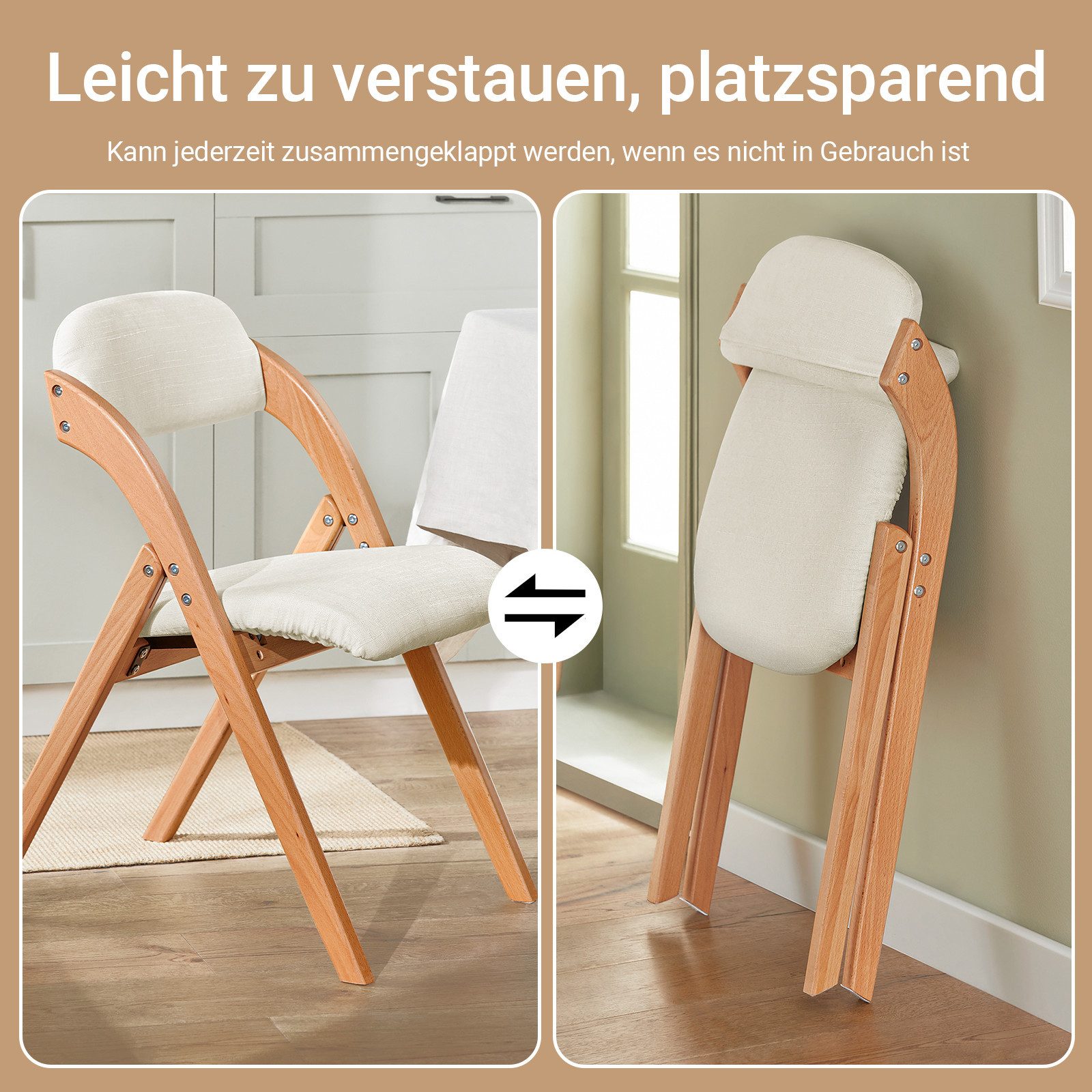 SoBuy Klappstuhl DE-FST92, Esszimmerstuhl Ergonomisch, faltbar, Küche Balko günstig online kaufen