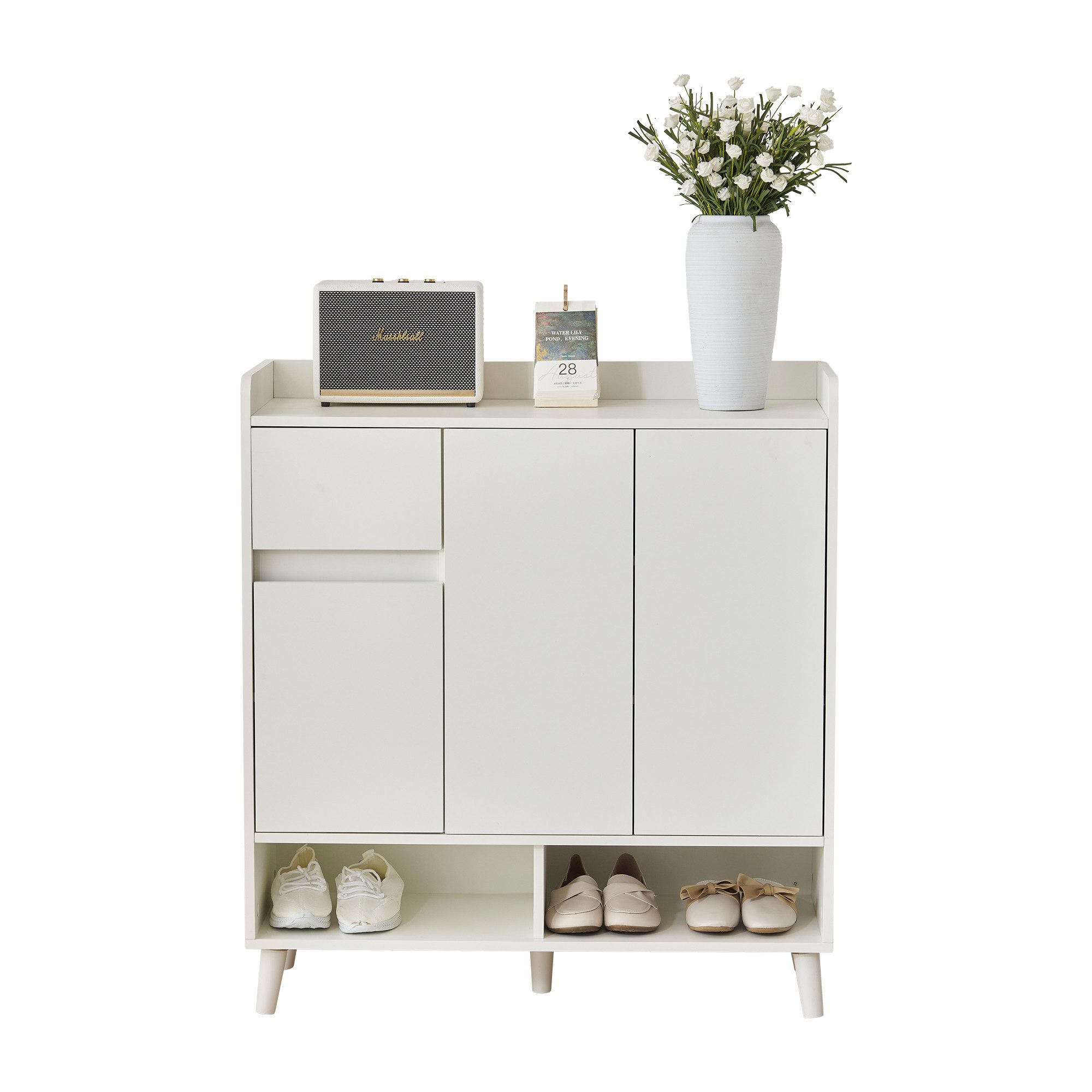 OKWISH Sideboard mit Massivholzbeinen (Wohnzimmerschrank,Kommode,Anrichte, günstig online kaufen